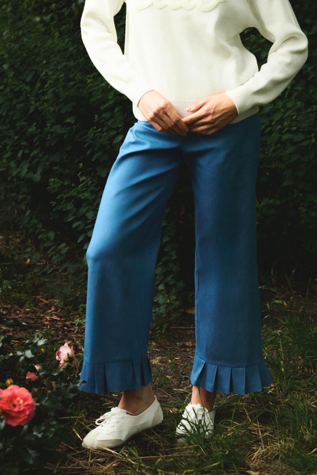 SPODNIE JEANSOWE CAMILLE JASNY NIEBIESKI
