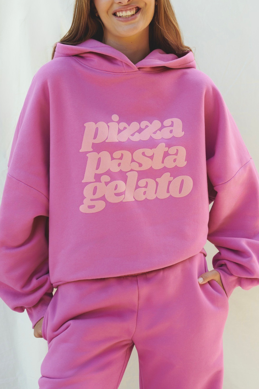 BLUZA PIZZA PASTA GELATO PINK