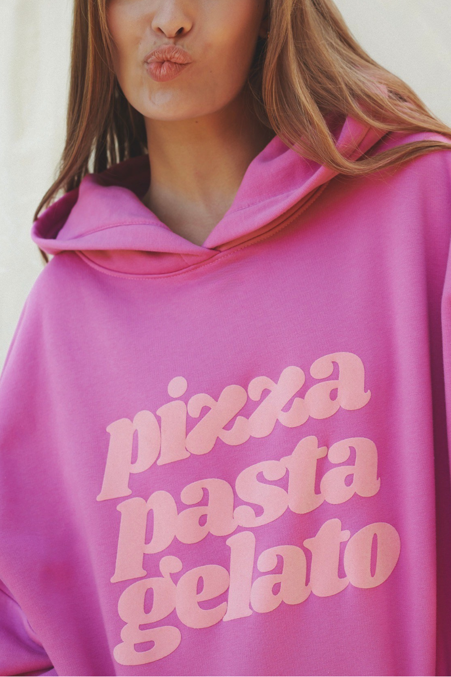 BLUZA PIZZA PASTA GELATO PINK
