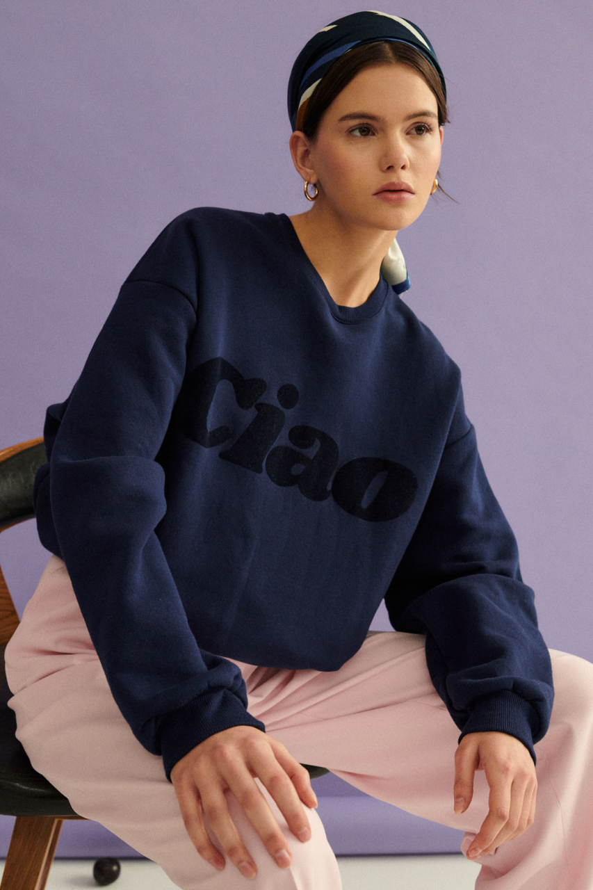 BLUZA CIAO GRANATOWA - UNISEX