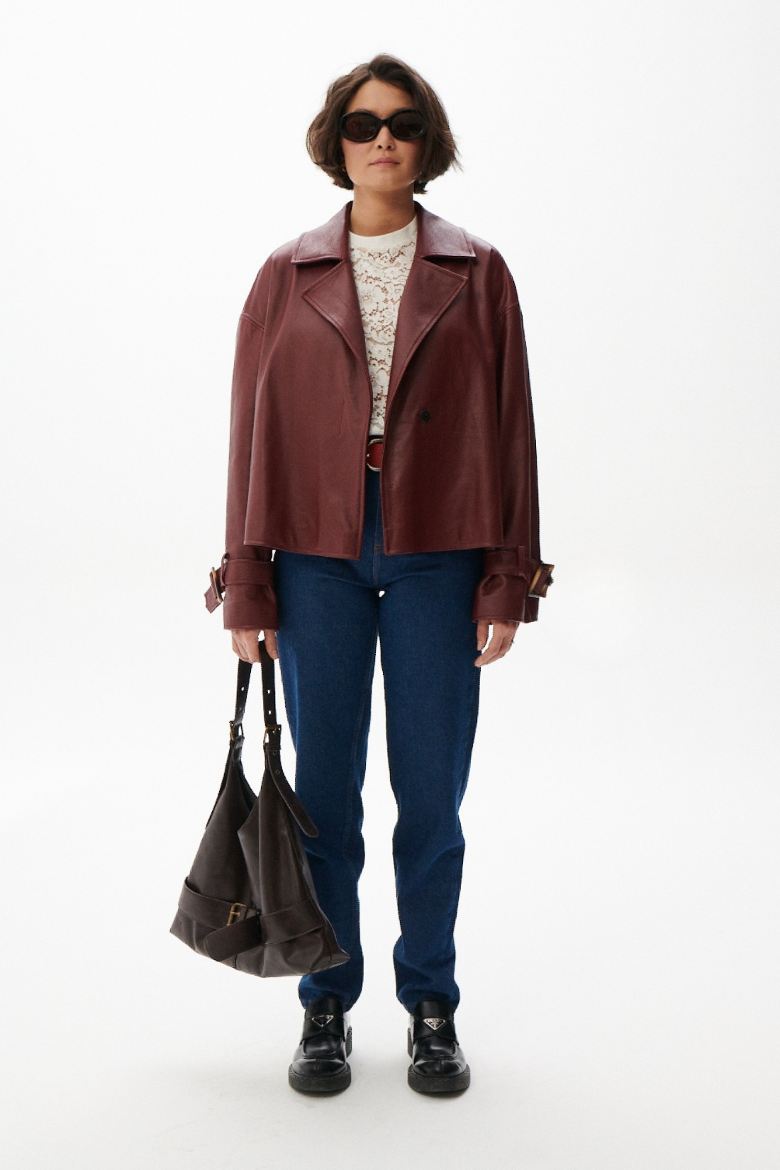 KURTKA SKÓRZANA FINESSE CZERWONA