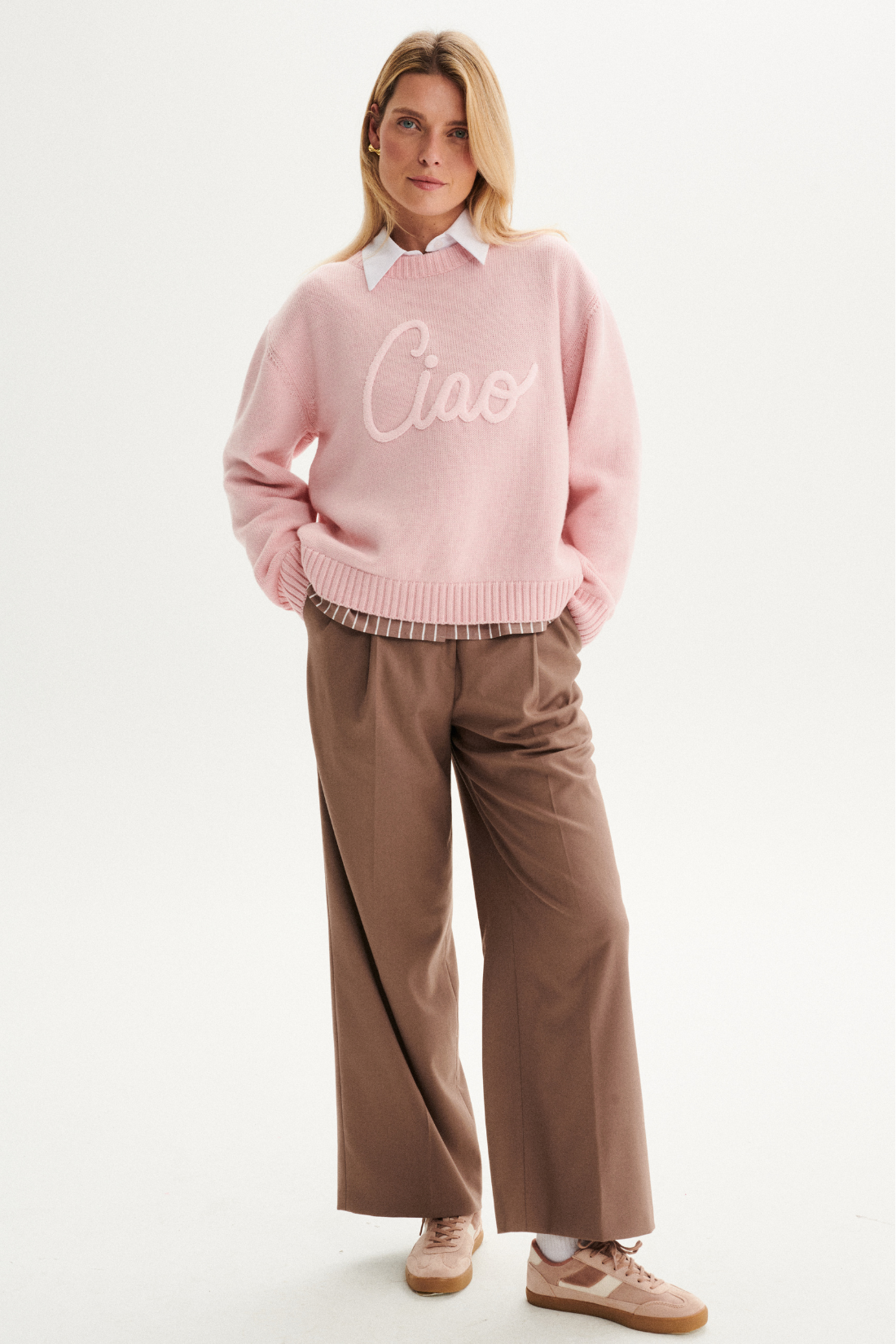 SWETER BIARRITZ RÓŻOWY