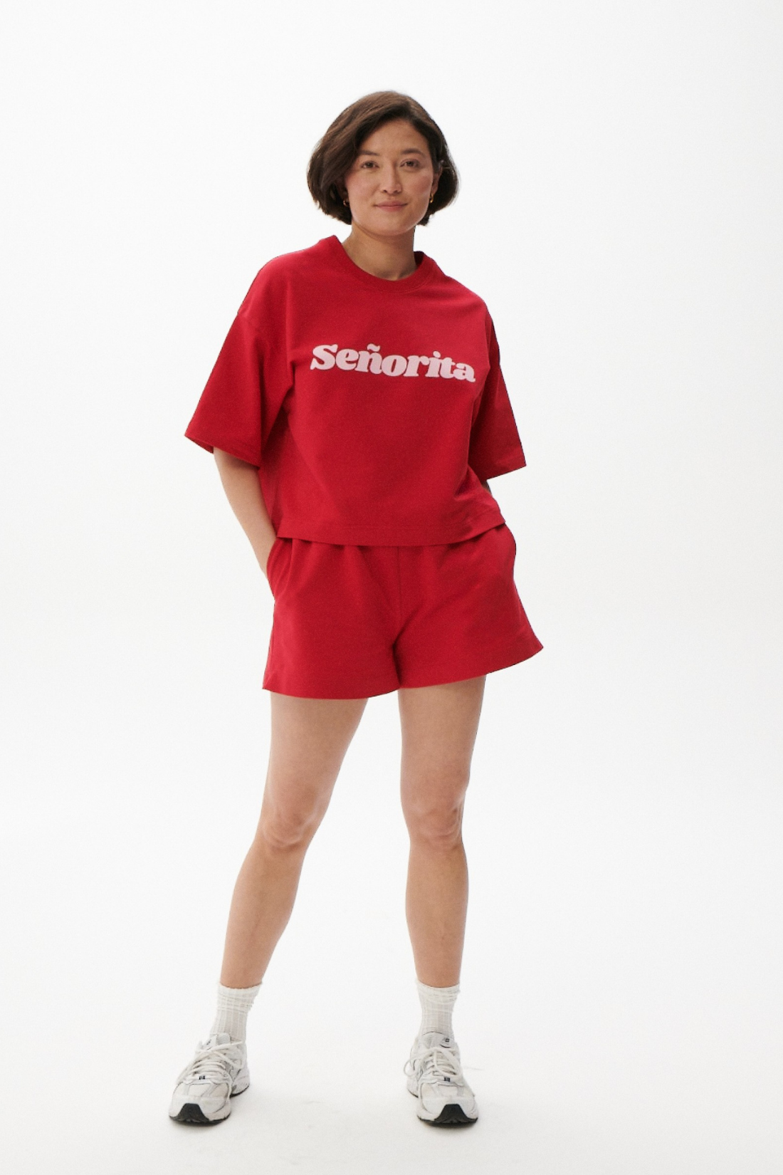 SZORTY AMORE KARMINOWE