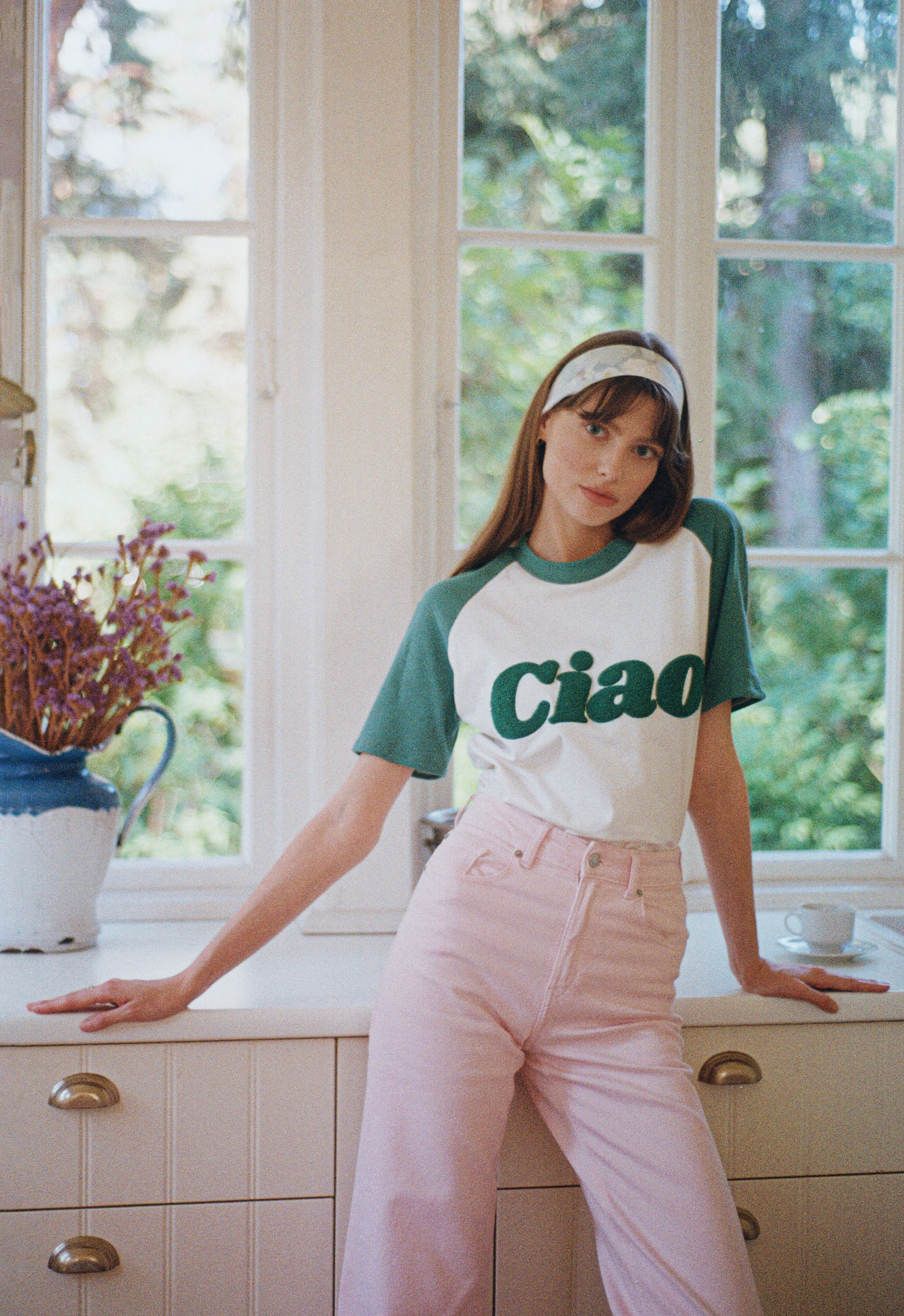 T-SHIRT BASEBALL CIAO GREEN