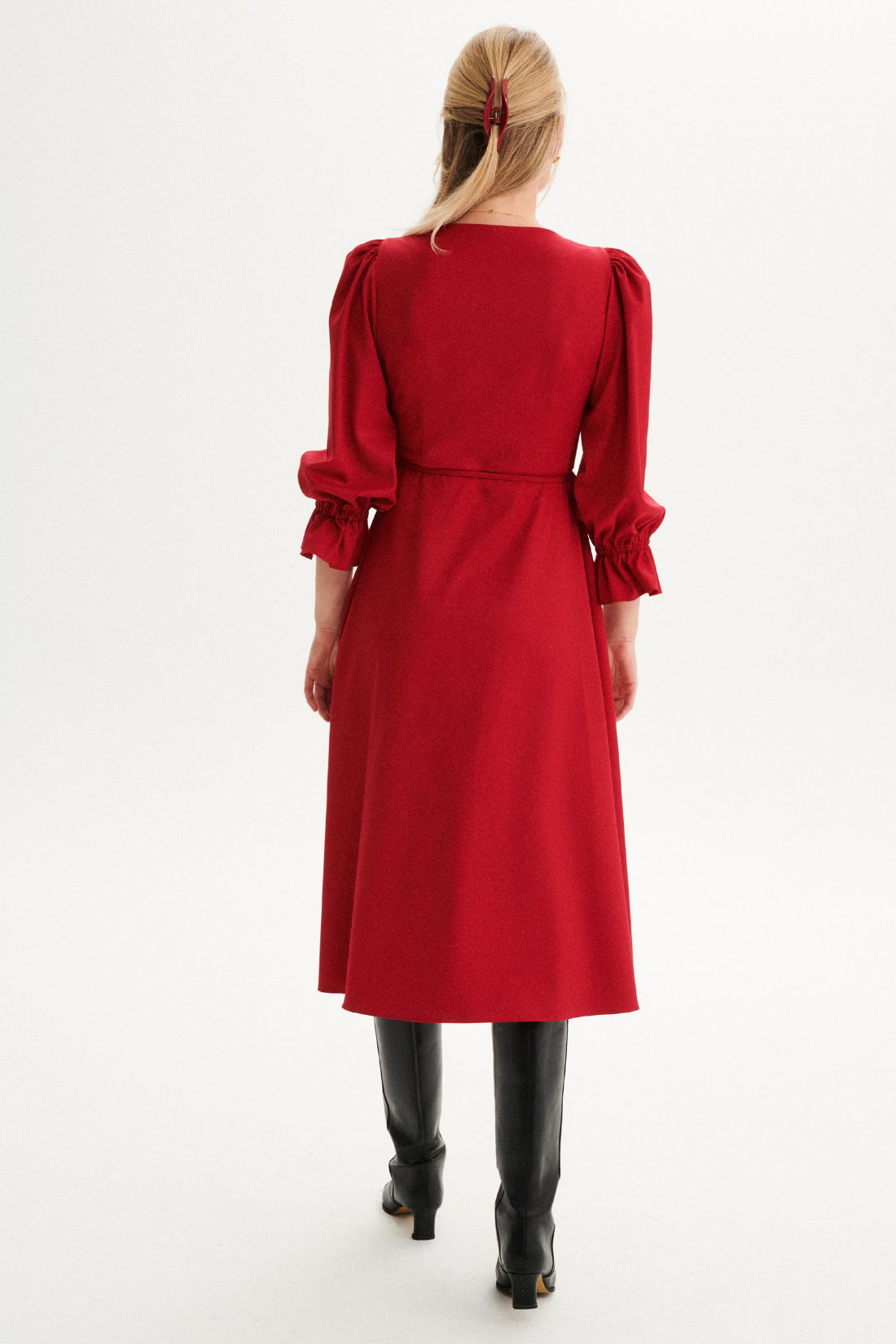 AVVOLTA DRESS RED