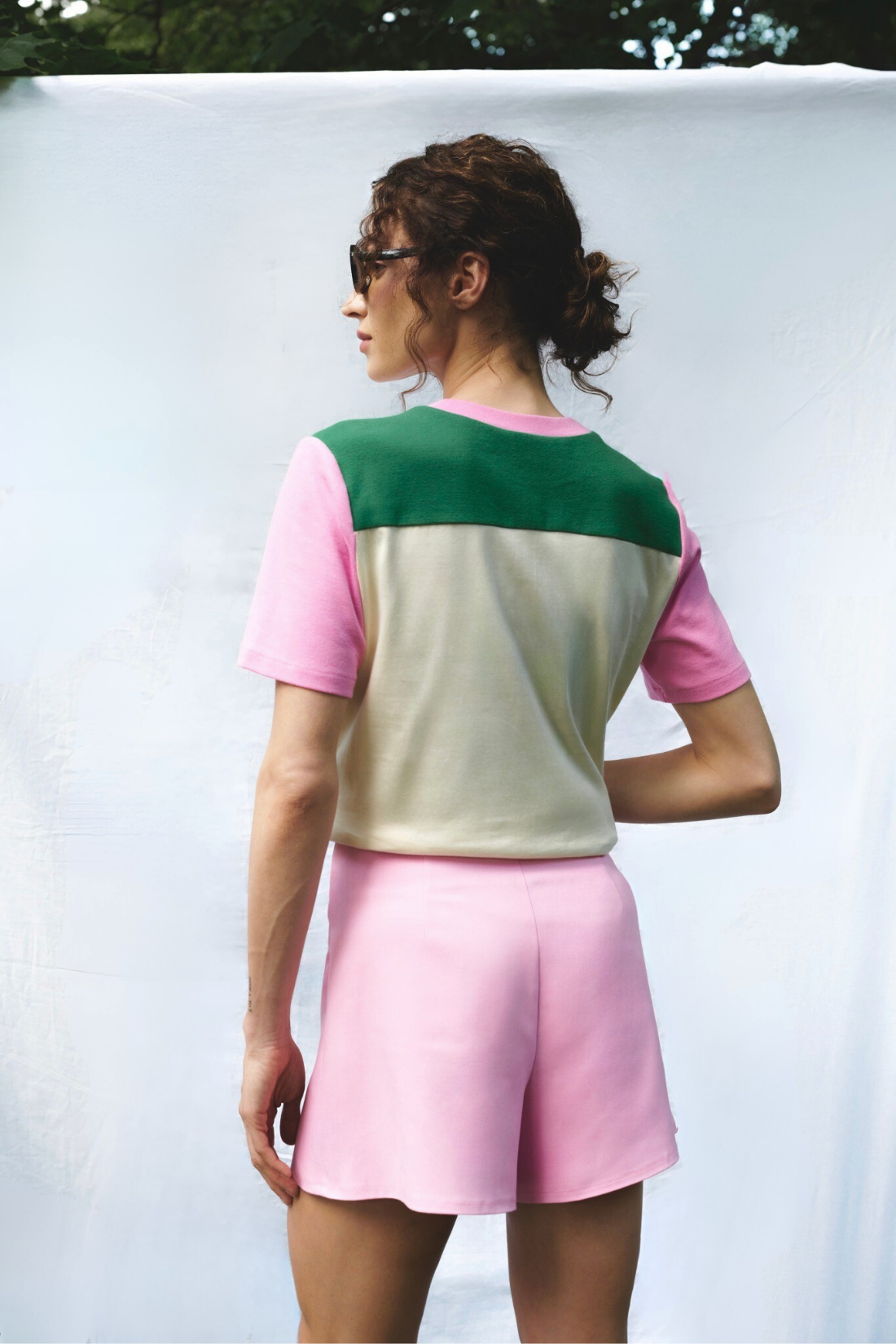T-SHIRT AMOUR STRAWBERRY KREMOWY