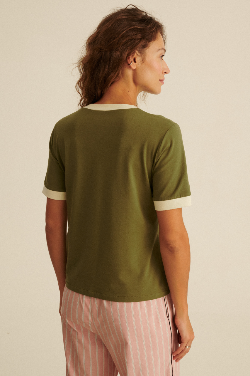 T-SHIRT CAFFE ITALIANO KHAKI