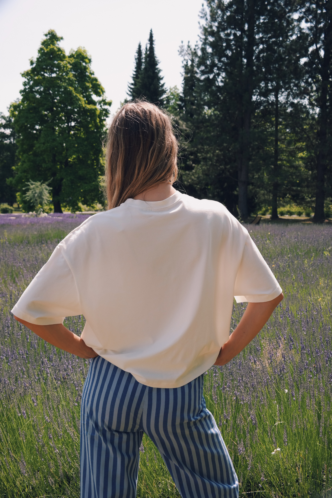 BLUE V-NECK FELICITA T-SHIRT
