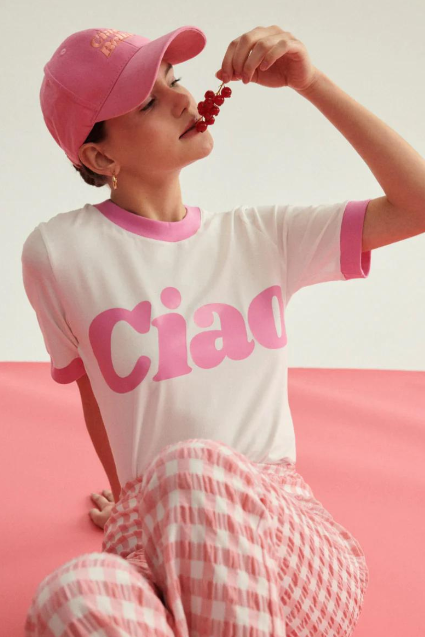 T-SHIRT HELLO PINK VACATION
