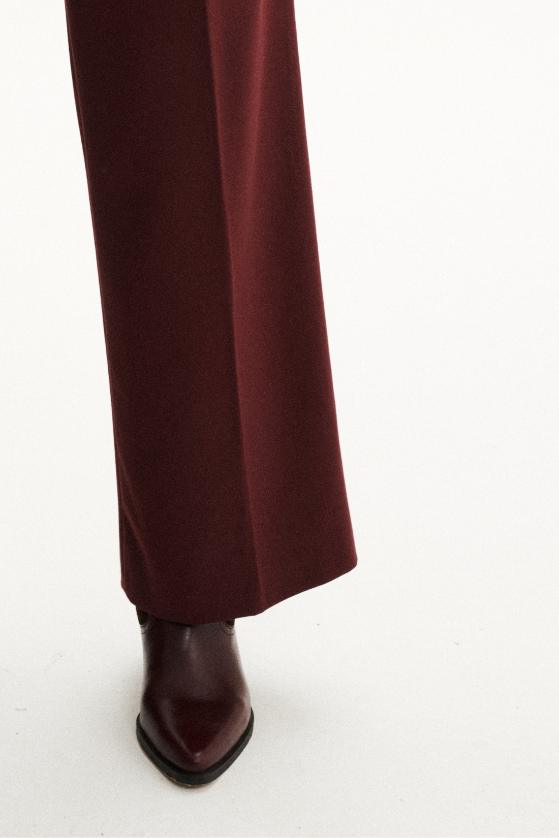 SPODNIE PANTALONI BORDO