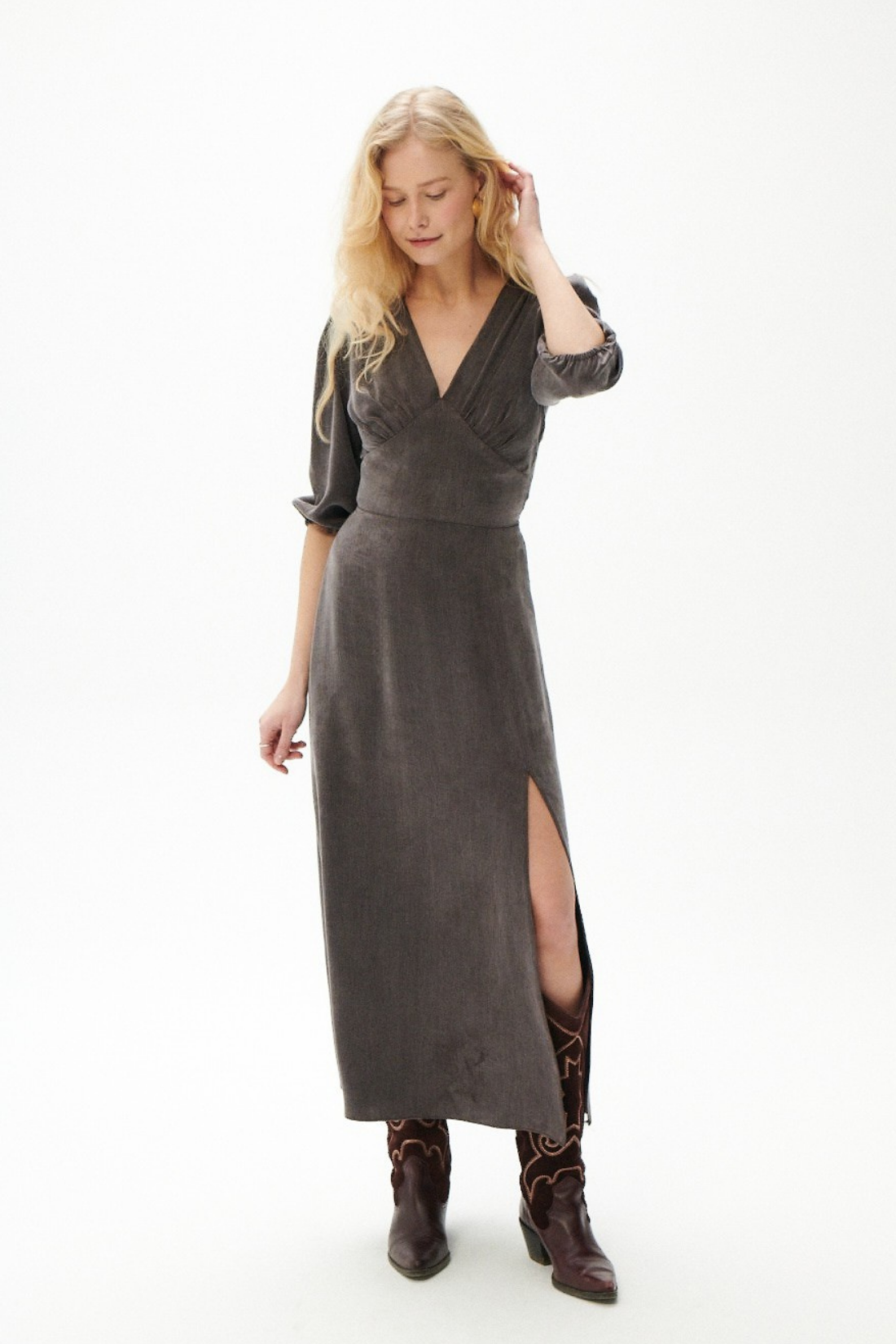 LUNARIA BROWN DRESS