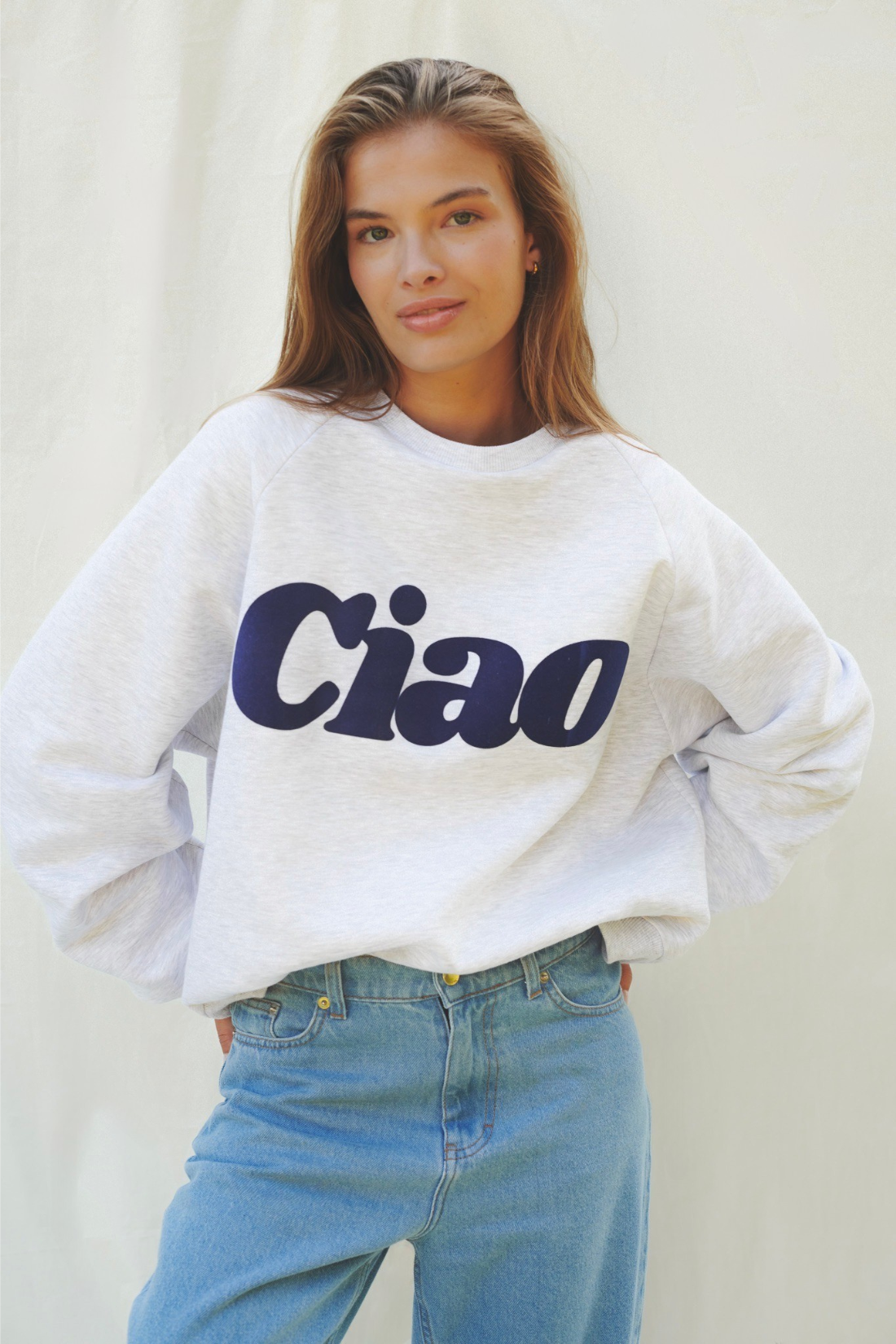 SPODNIE JEANSOWE FEMME JASNY NIEBIESKI