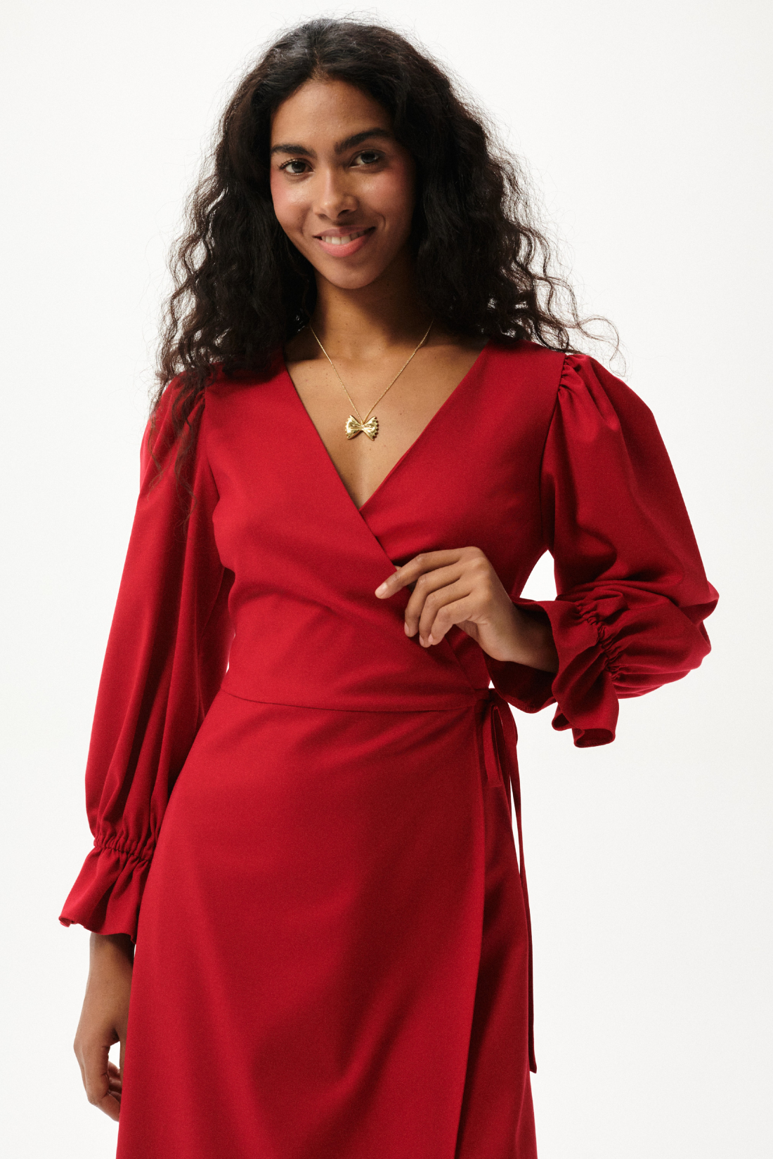 AVVOLTA DRESS RED