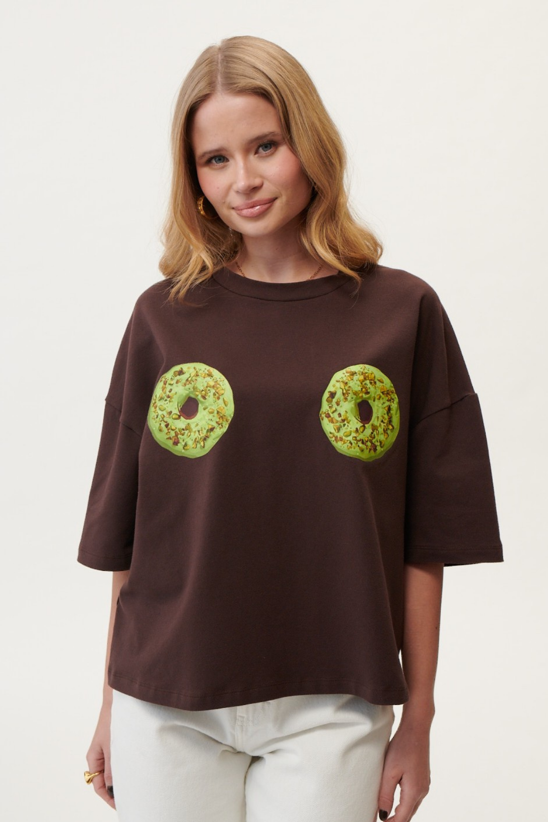 T-SHIRT PĄCZEK PISTACJA