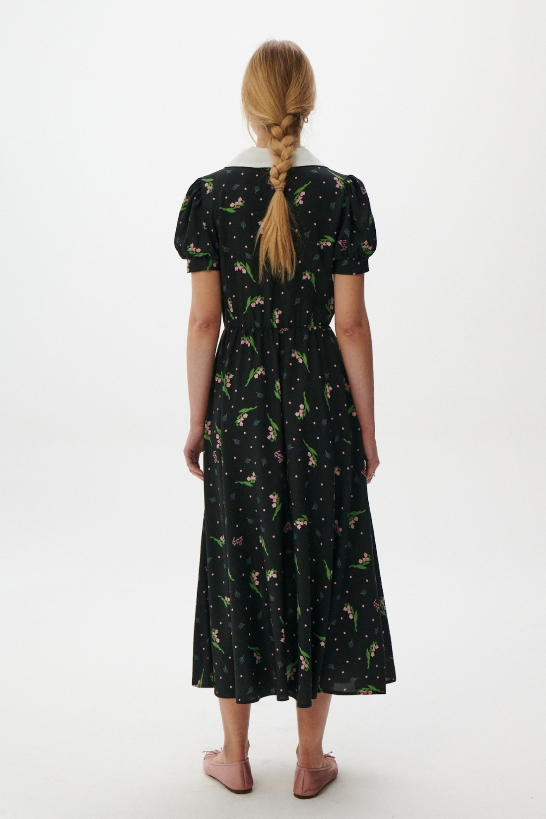 SUKIENKA BELLARIA CZARNA PRINT