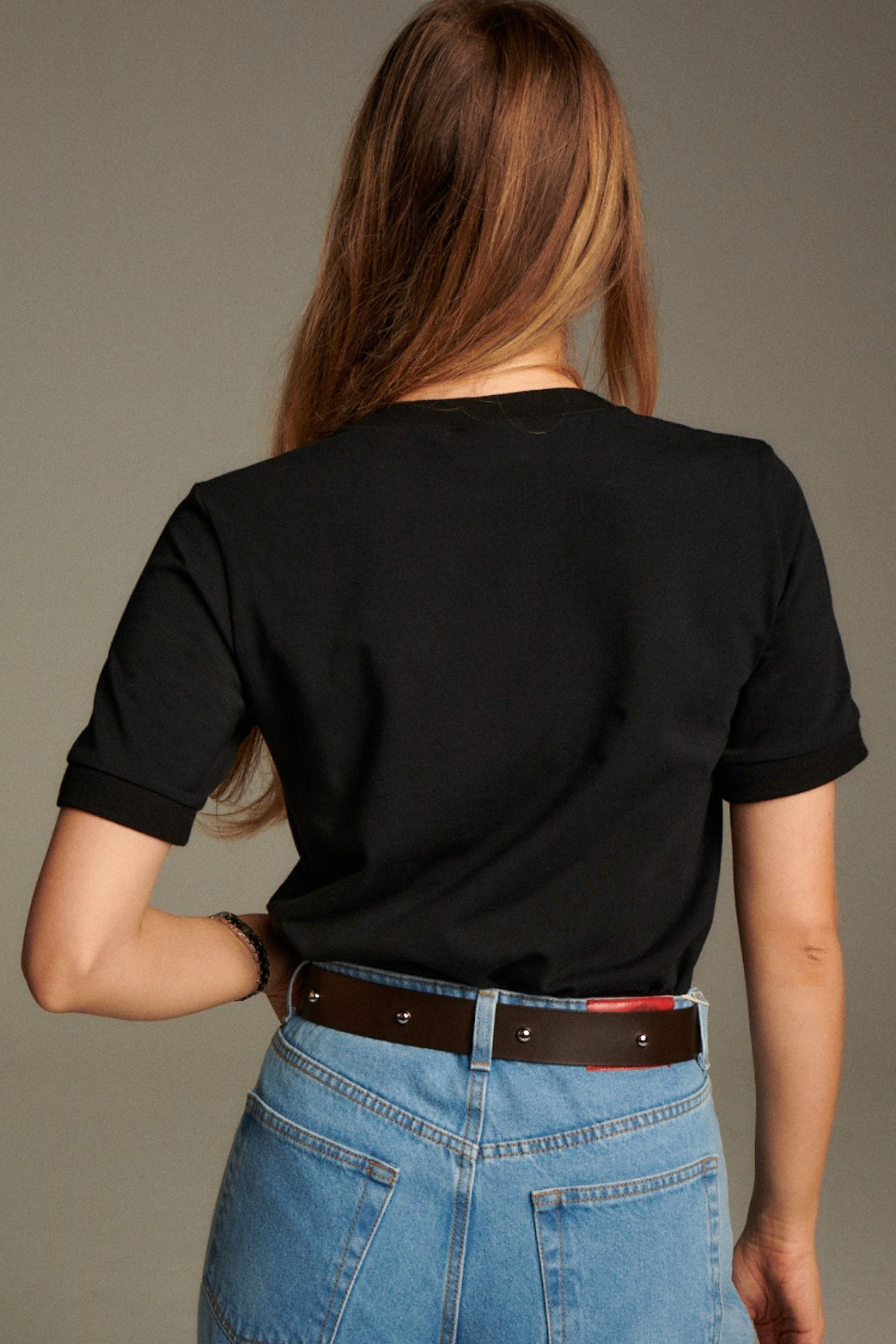 T-SHIRT CIAO CZARNY CHENILLE