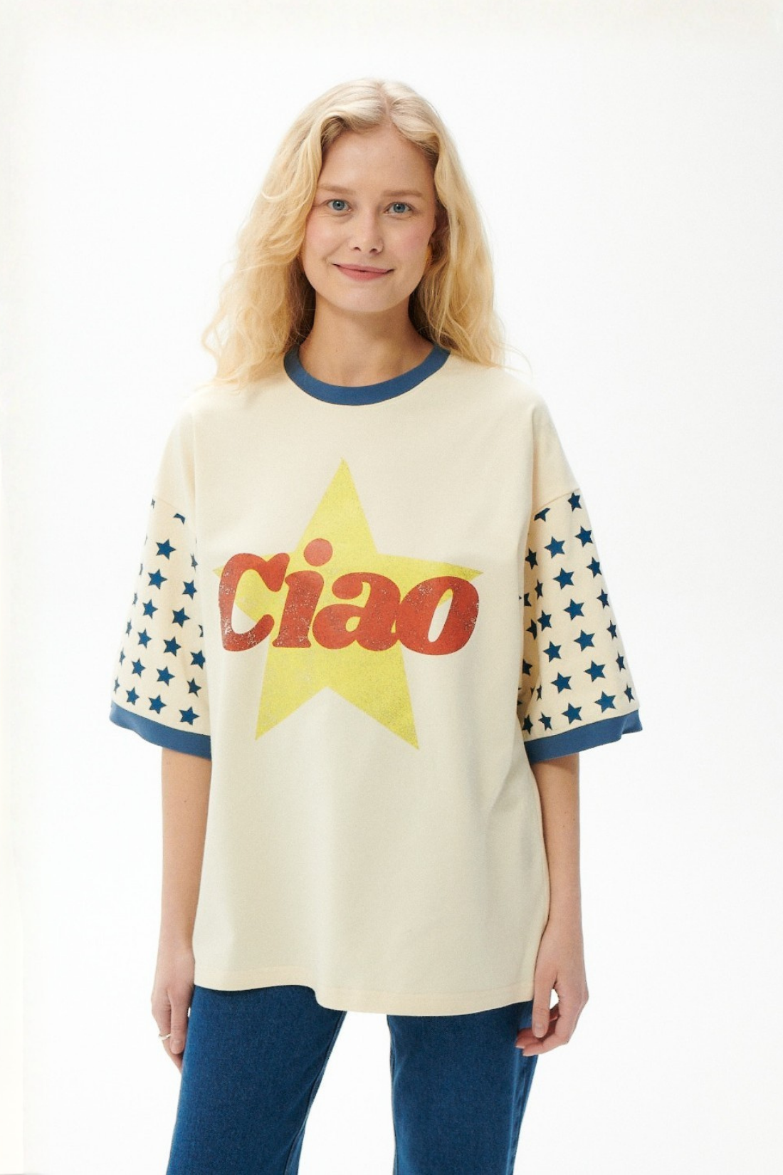 T-SHIRT CIAO STAR ECRU
