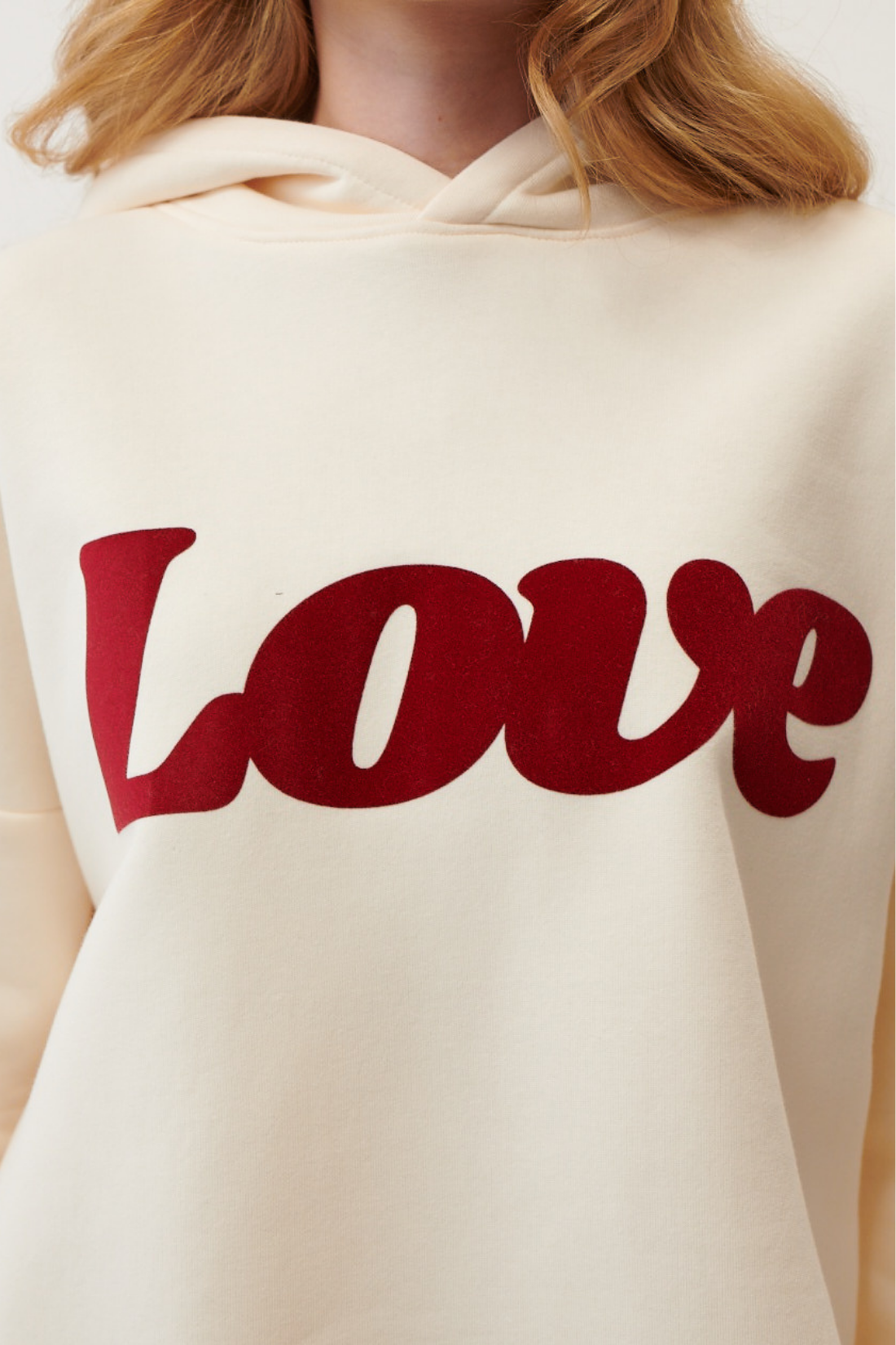 BLUZA LOVE ECRU