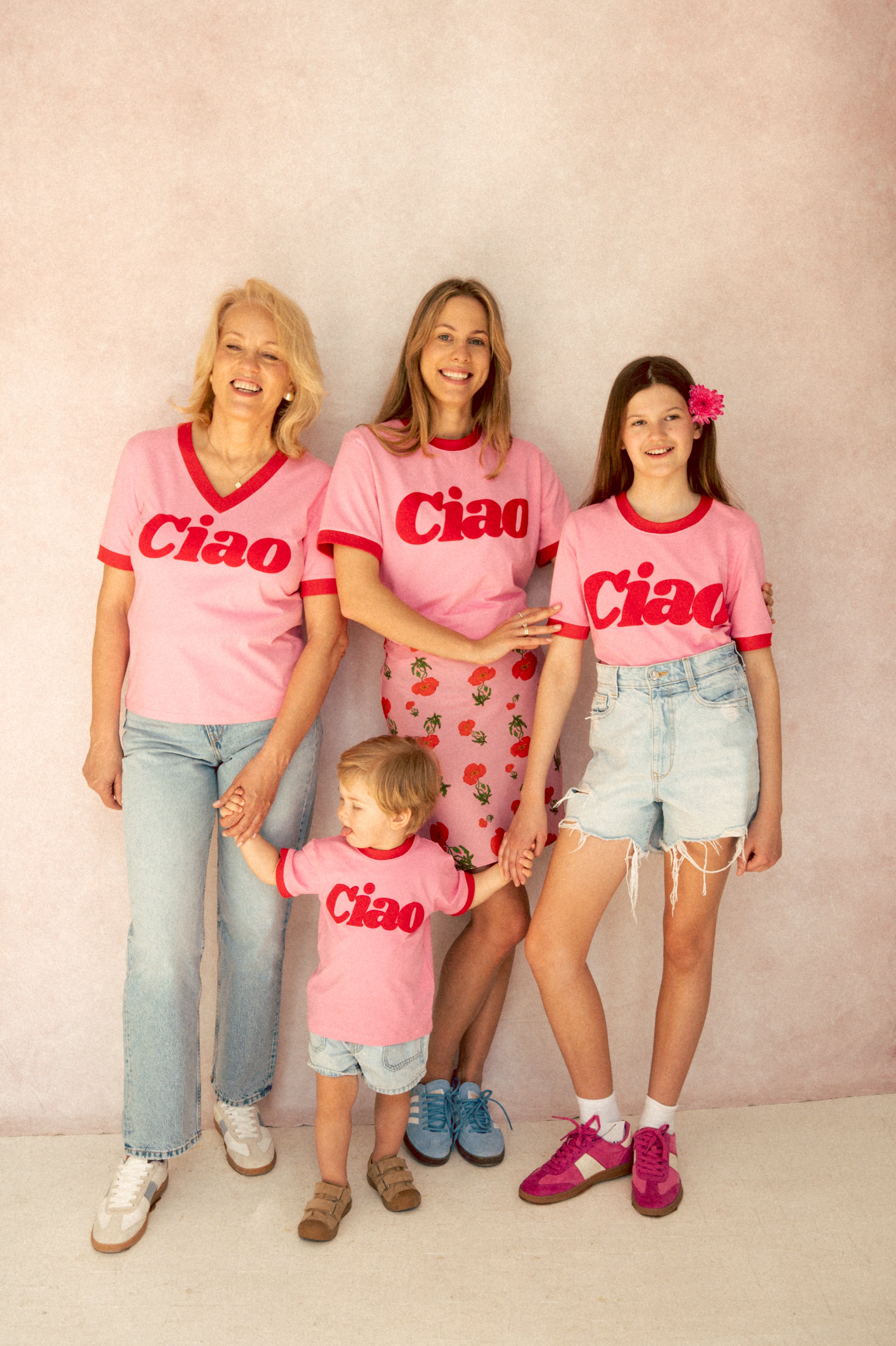 T-SHIRT CIAO SUNDAY RÓŻOWY