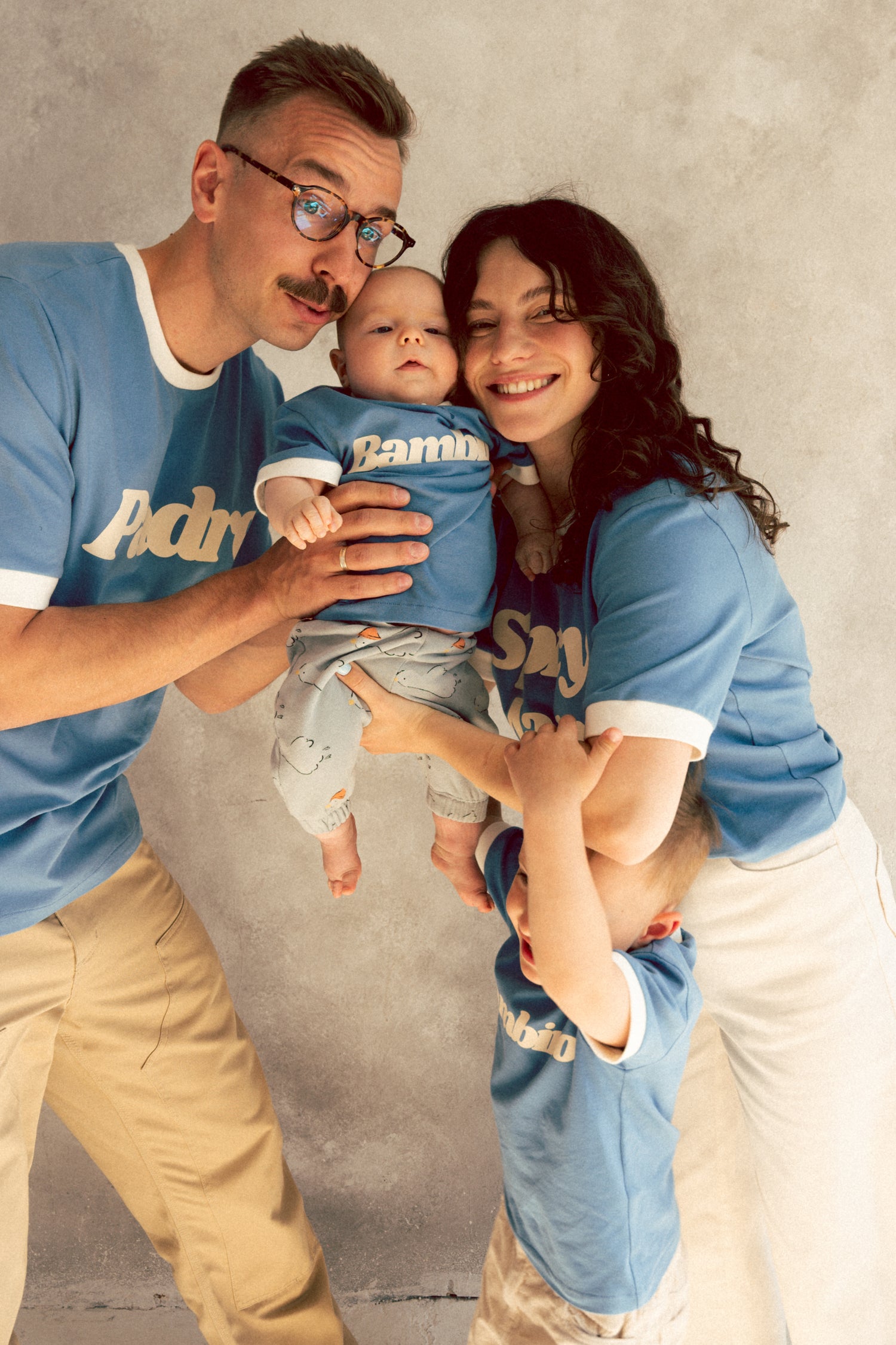 T-SHIRT BAMBINO NIEBIESKI MINI