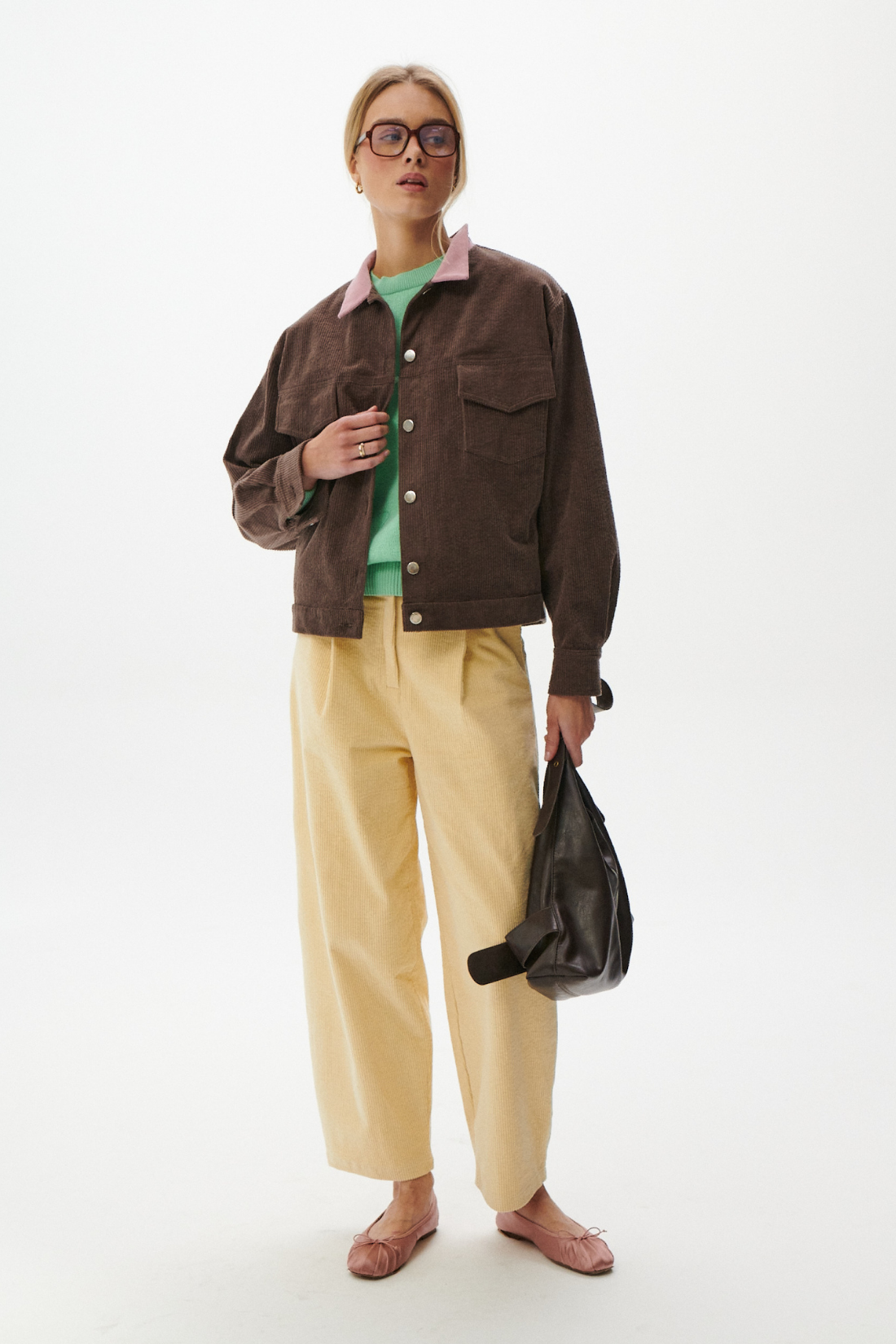 KURTKA SZTRUKSOWA ALBA BRĄZOWA