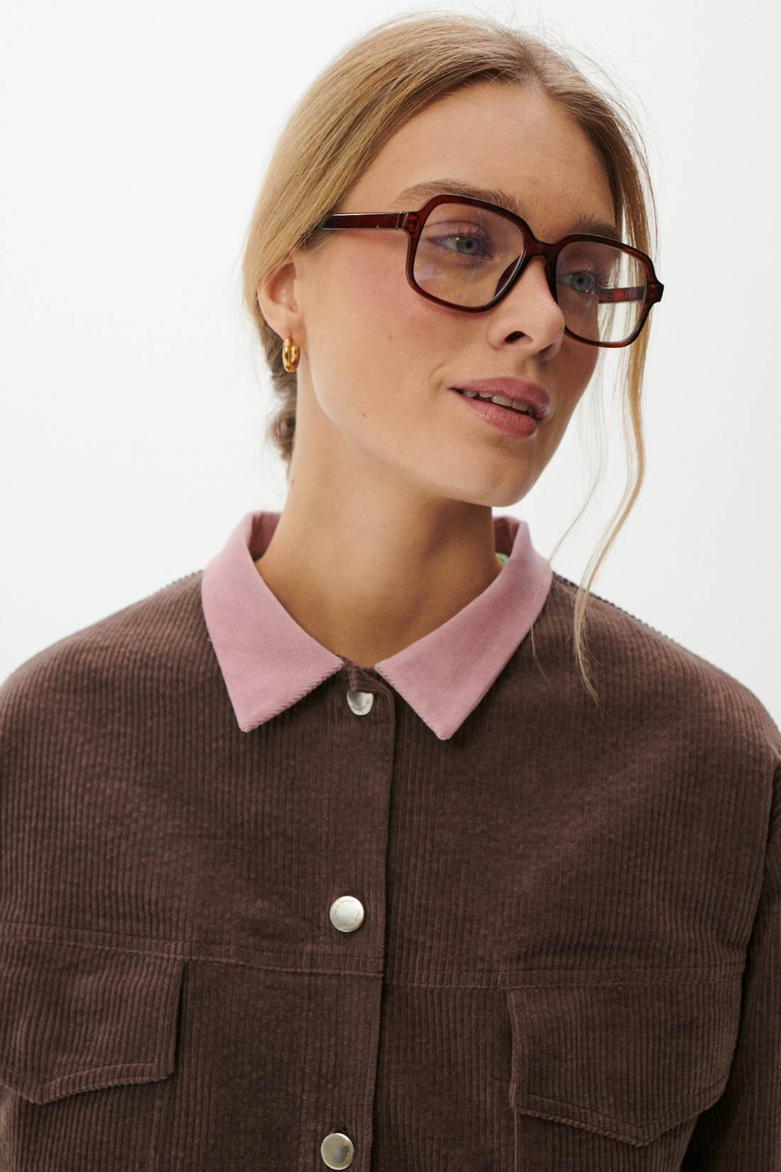 KURTKA SZTRUKSOWA ALBA BRĄZOWA