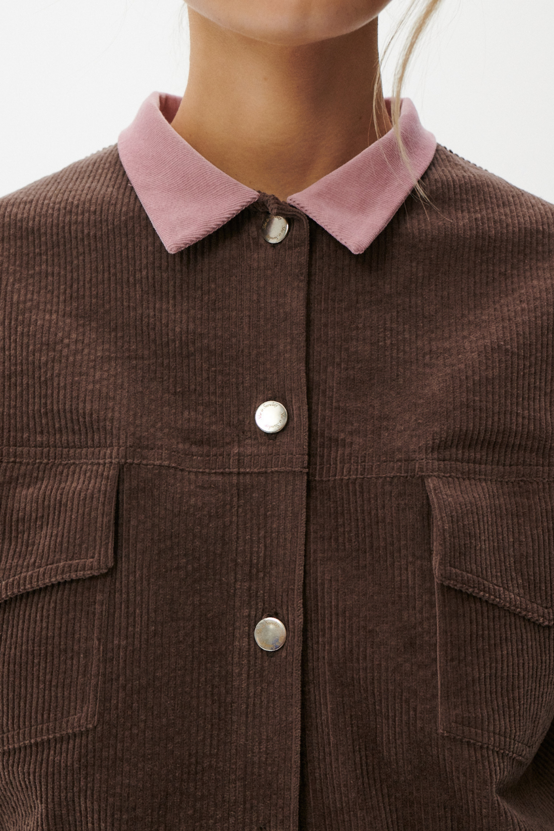 KURTKA SZTRUKSOWA ALBA BRĄZOWA