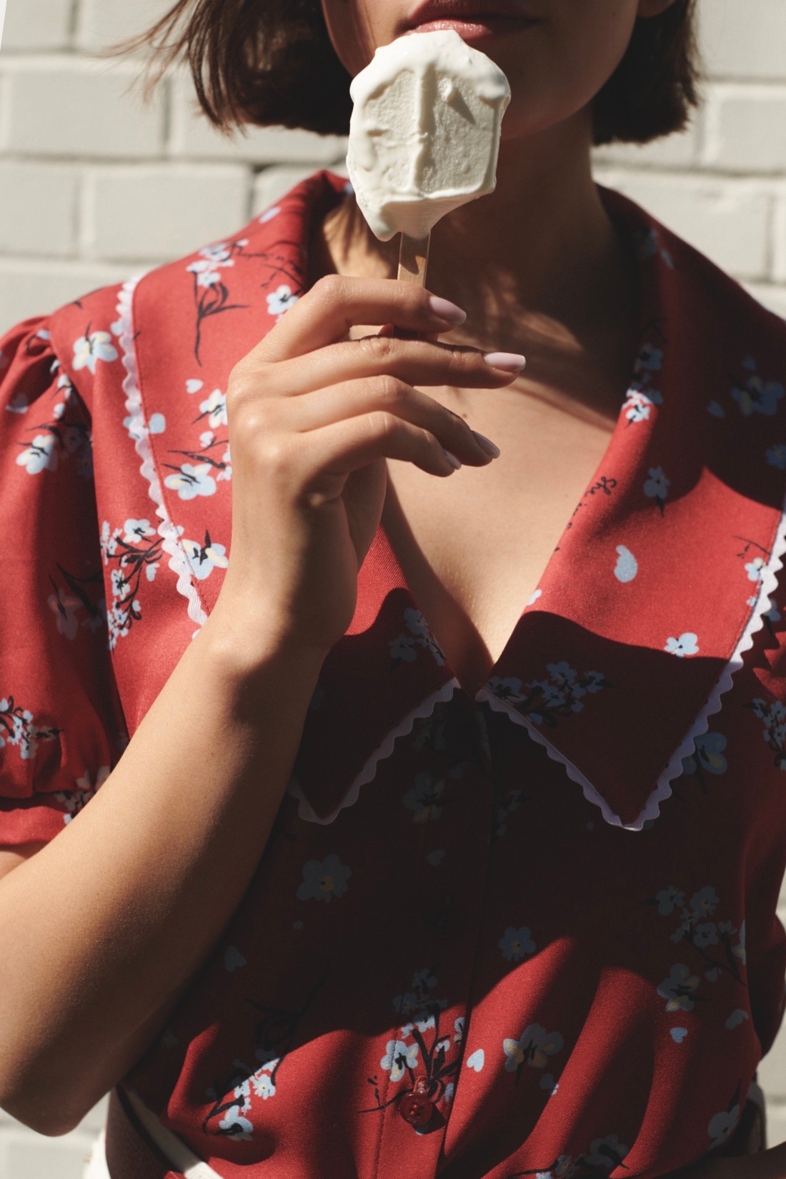 ROSITA RED PRINT SHIRT