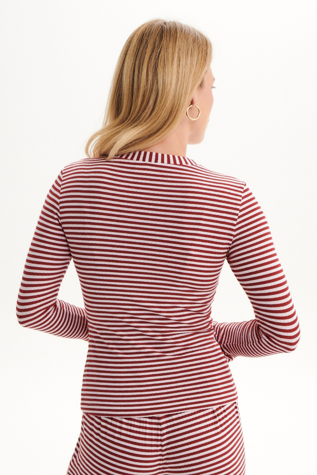 Longsleeve Cosi Cosi Striped Burgundy