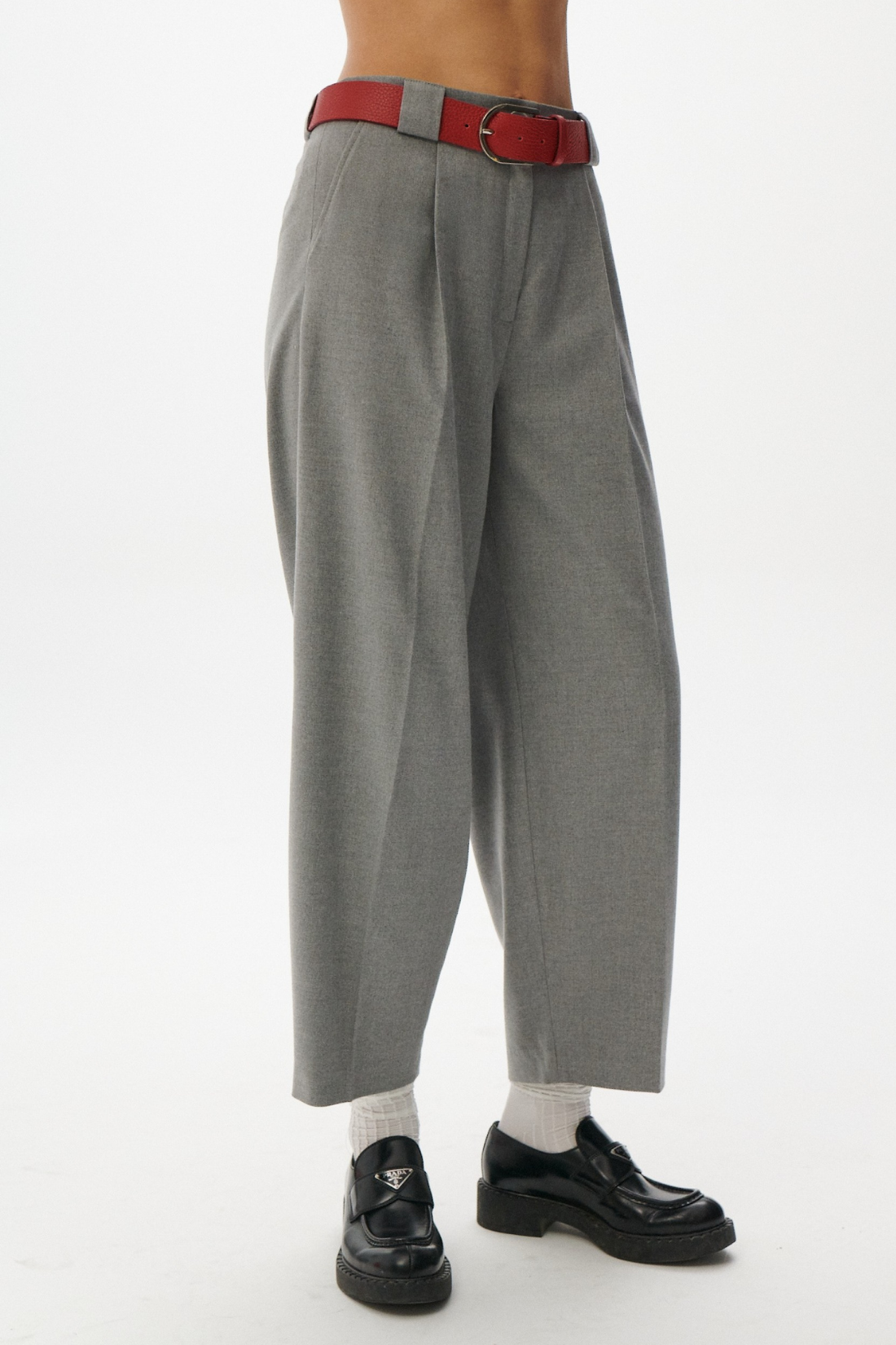 SPODNIE SELVAGGIA SZARY MELANŻ