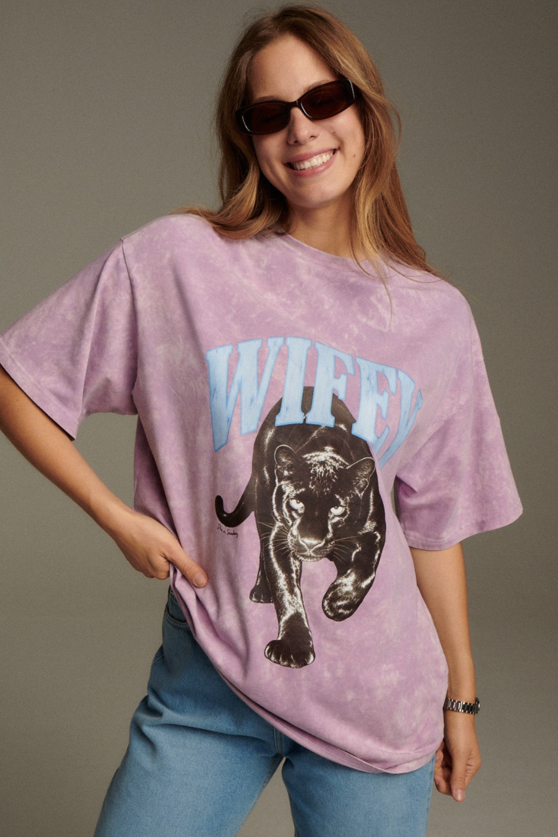 T-SHIRT PANTHER LILIOWY VINTAGE