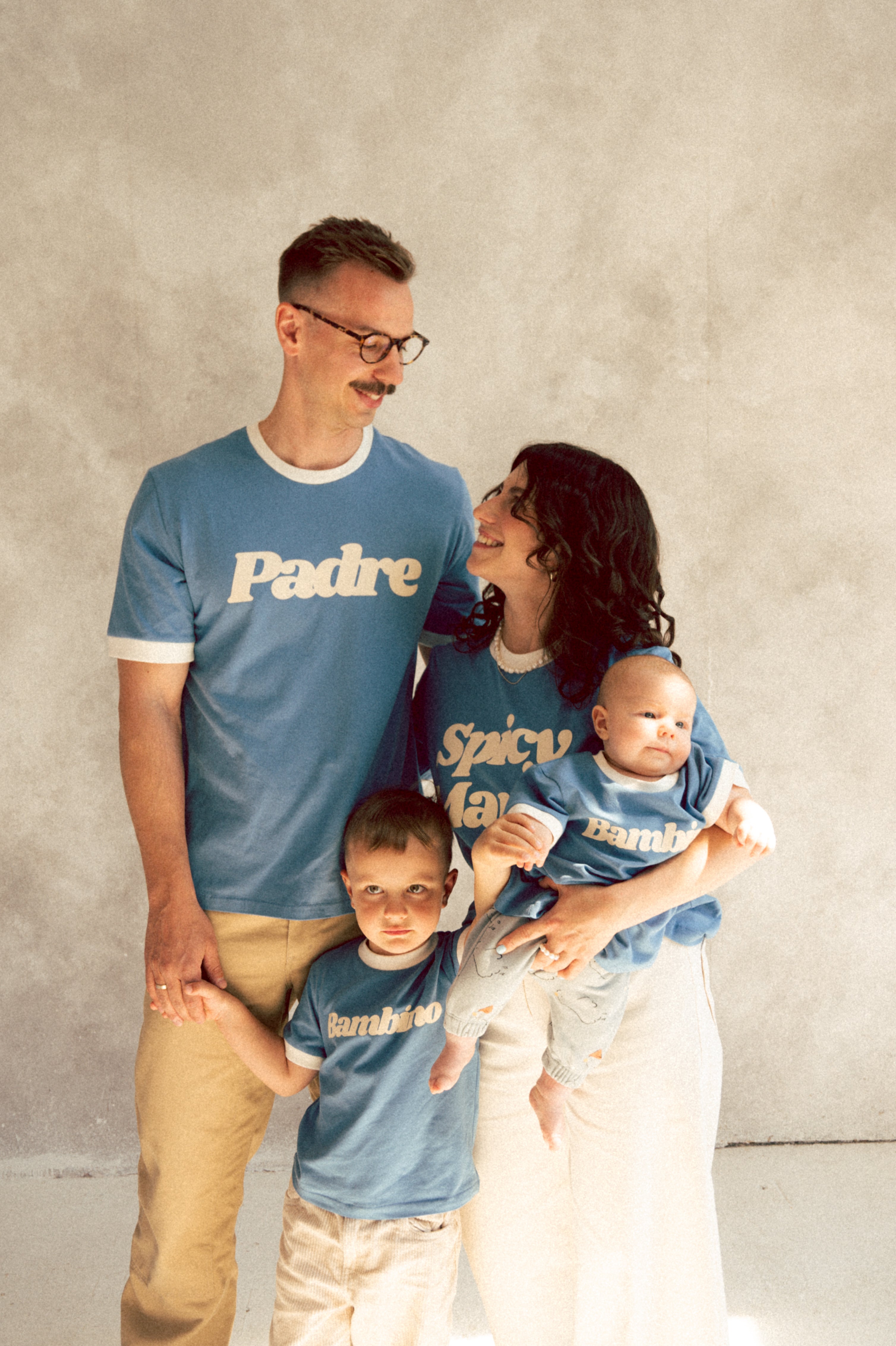 T-SHIRT PADRE NIEBIESKI - MEN