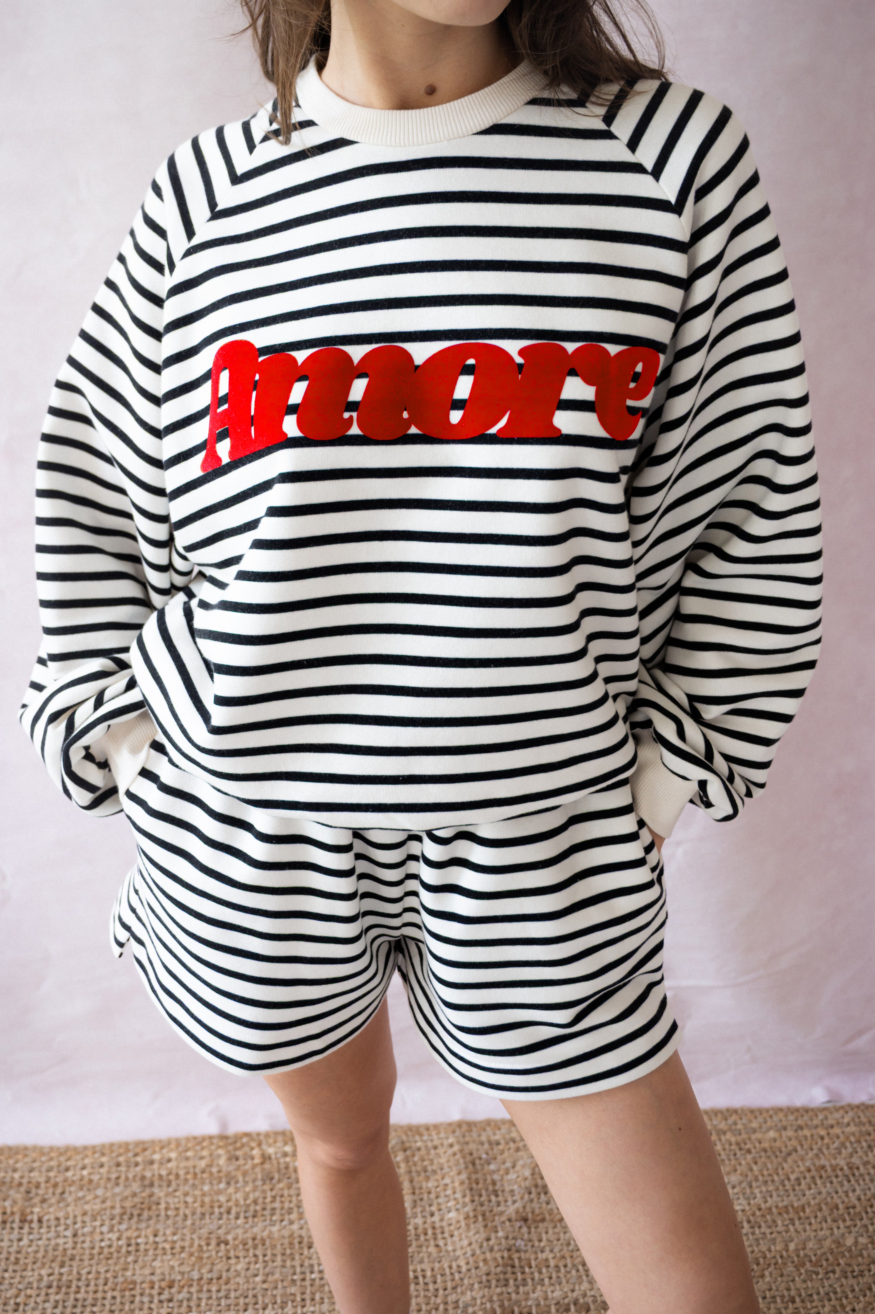 BLUZA CHIARA STRIPED KREMOWA