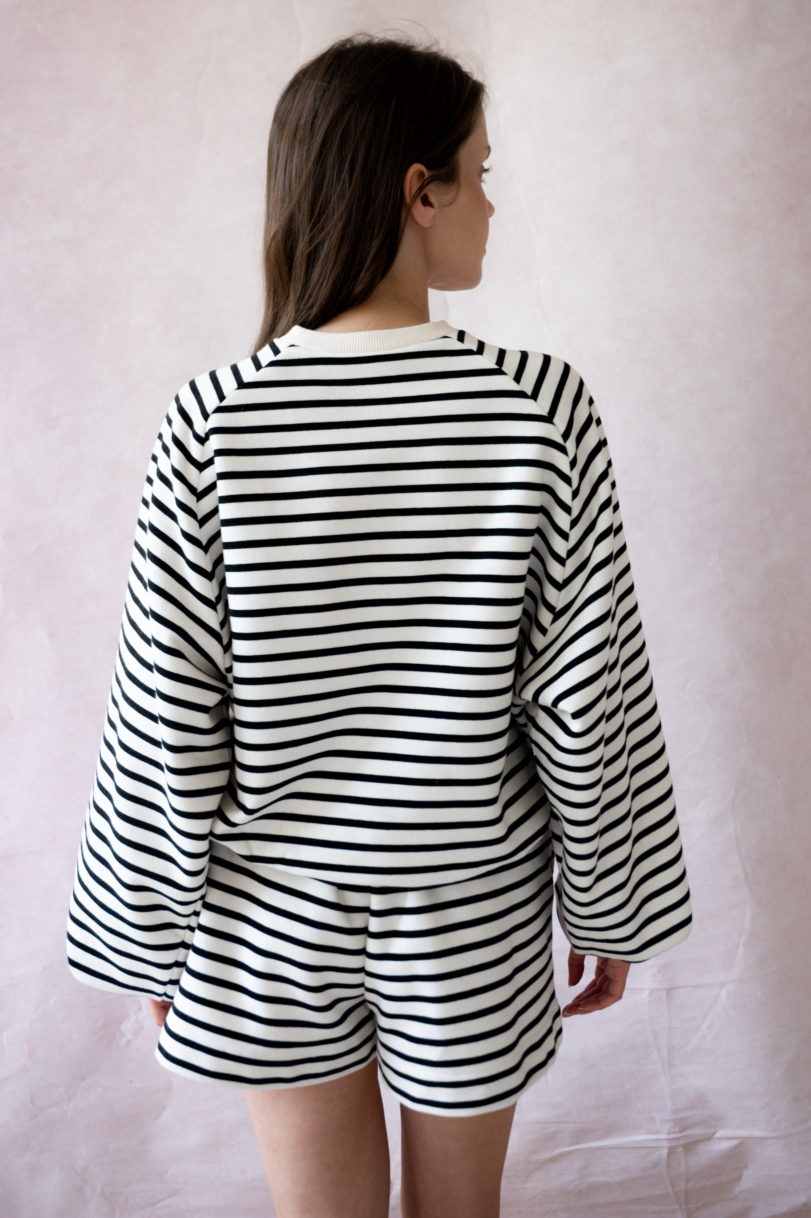 BLUZA CHIARA STRIPED KREMOWA