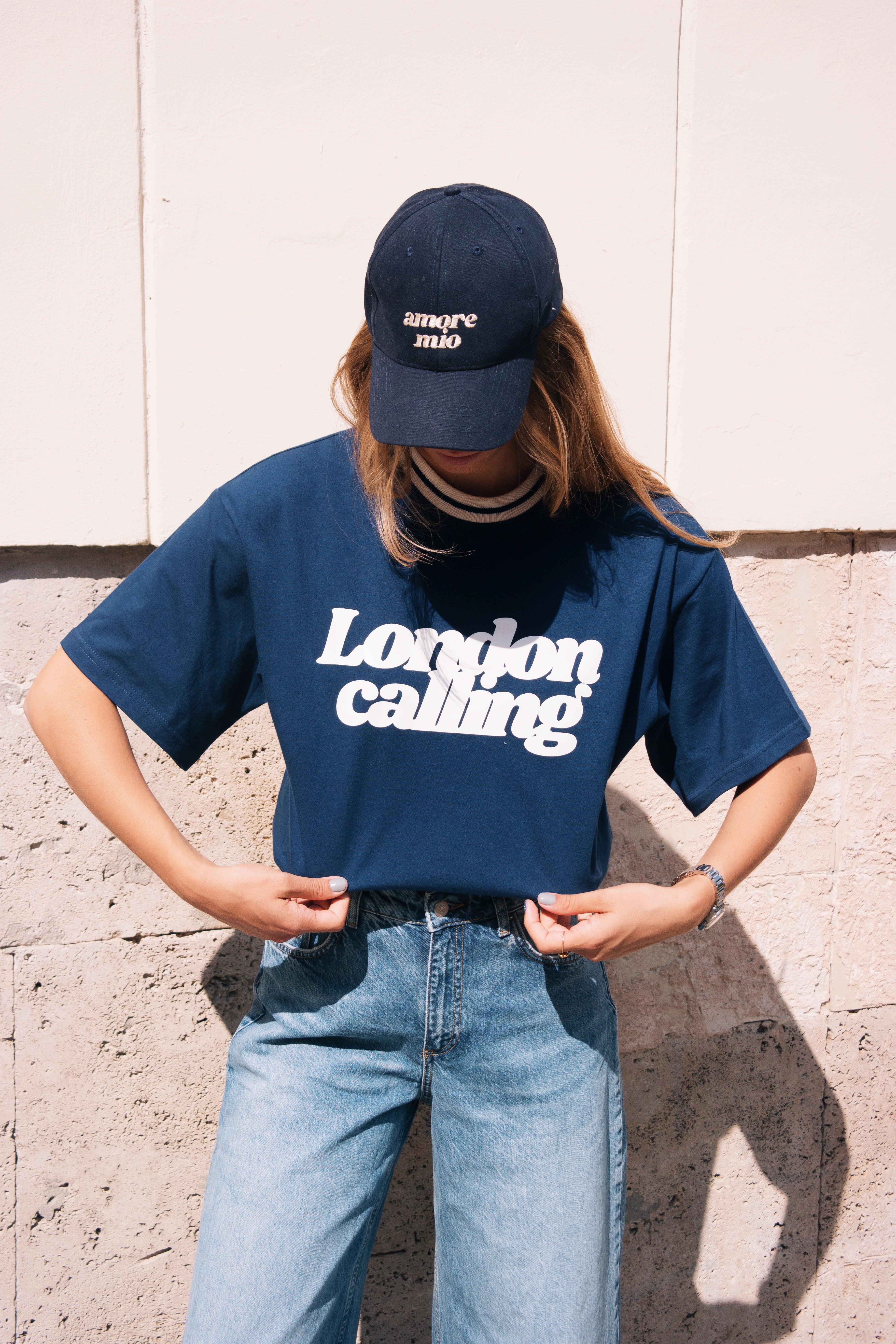T-SHIRT LONDON NAVY OVERSIZE