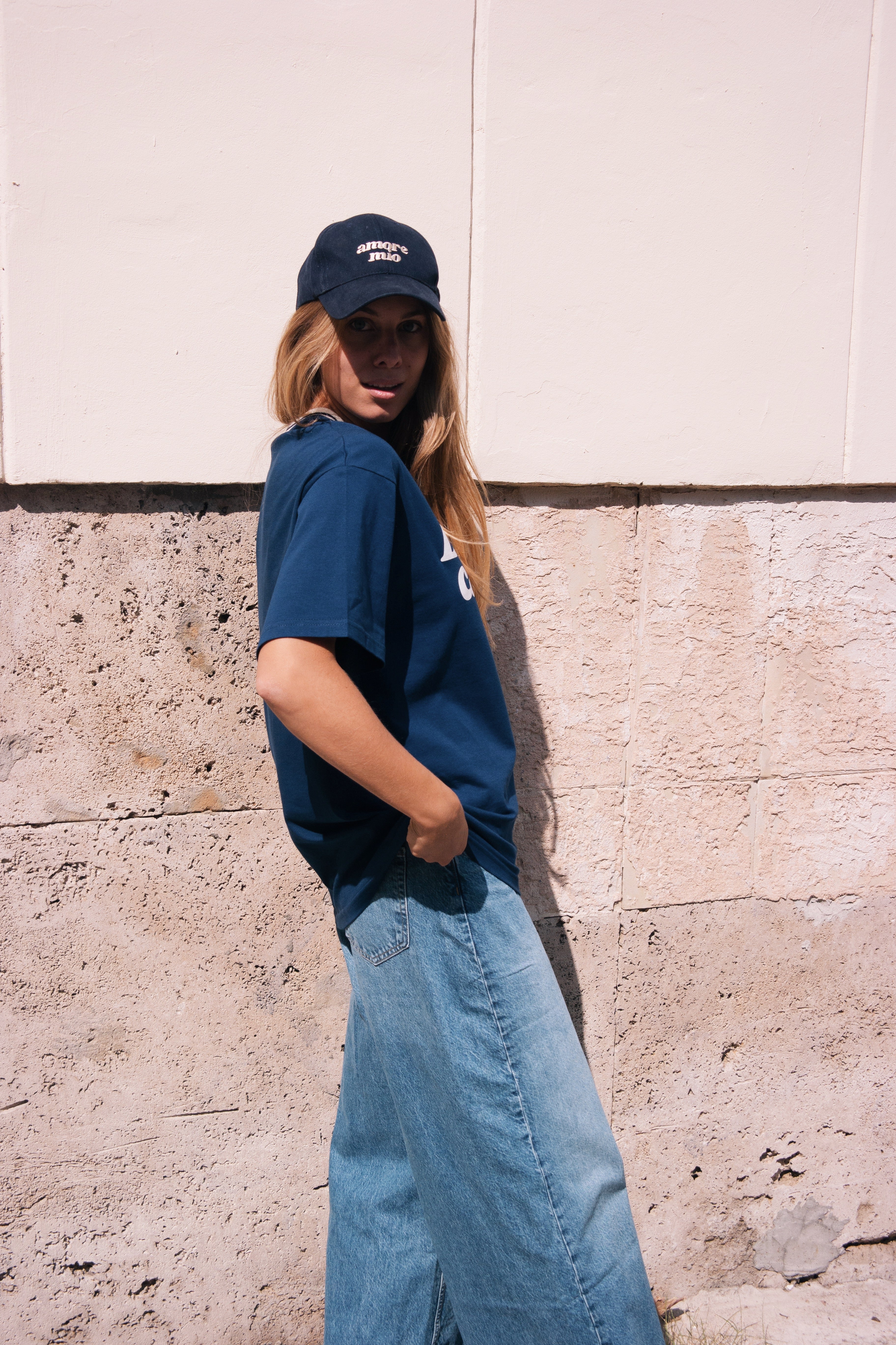 T-SHIRT LONDON NAVY OVERSIZE
