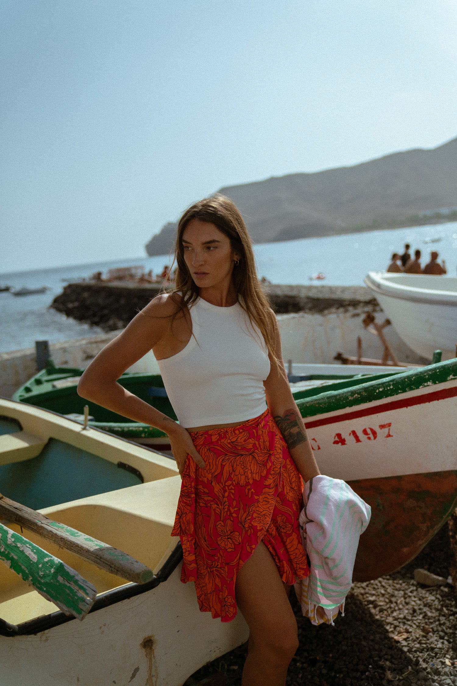 SPÓDNICA FLORISSIMA CZERWONA