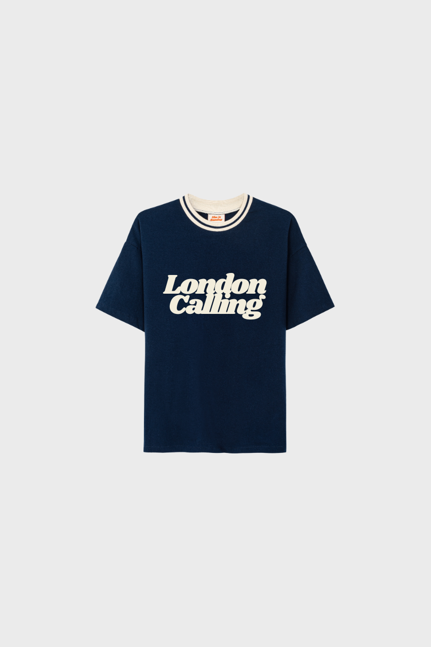 T-SHIRT LONDON NAVY OVERSIZE