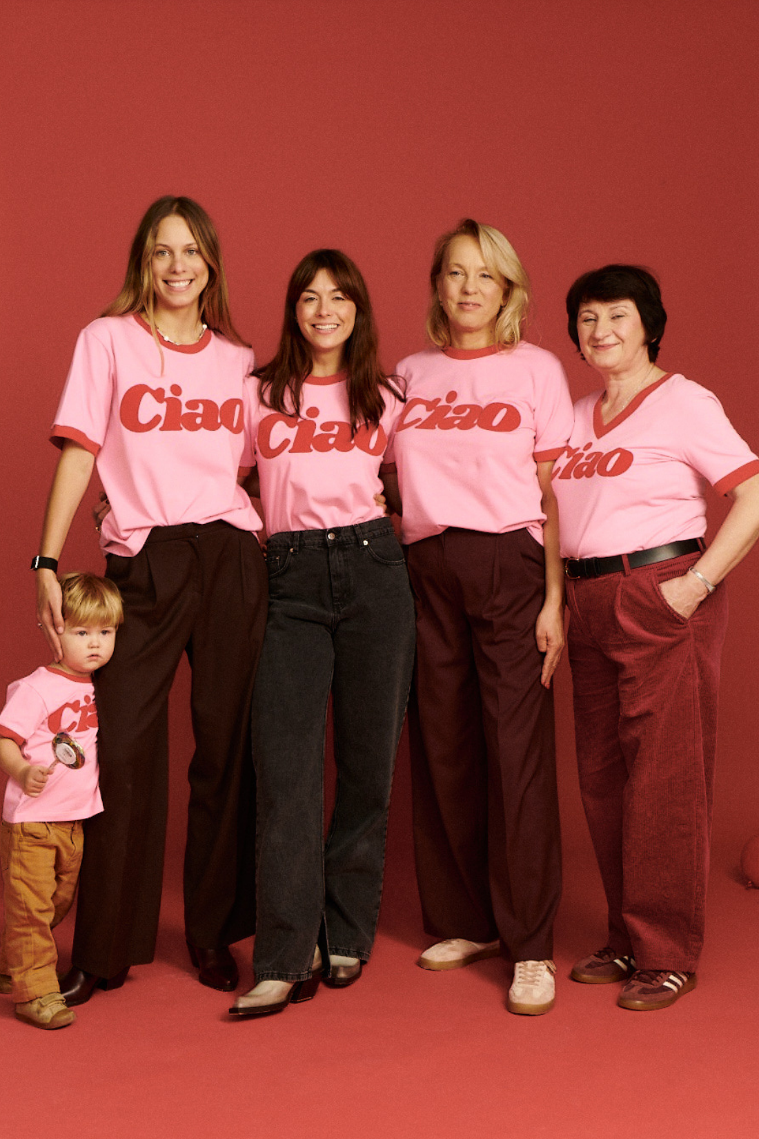 T-SHIRT CIAO SUNDAY RÓŻOWY