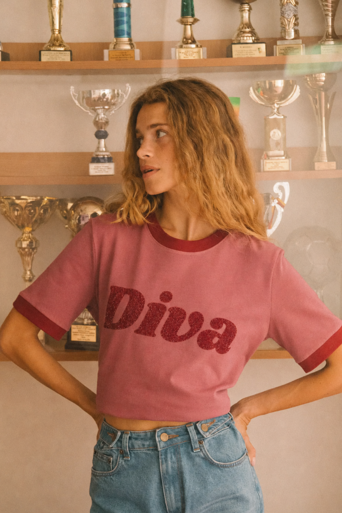 T-SHIRT DIVA BORDOWY