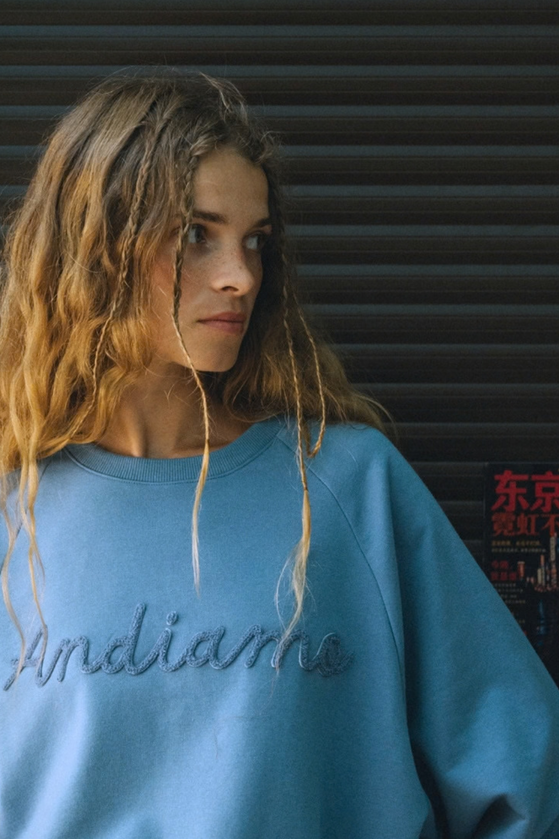 BLUZA ANDIAMO NIEBIESKA
