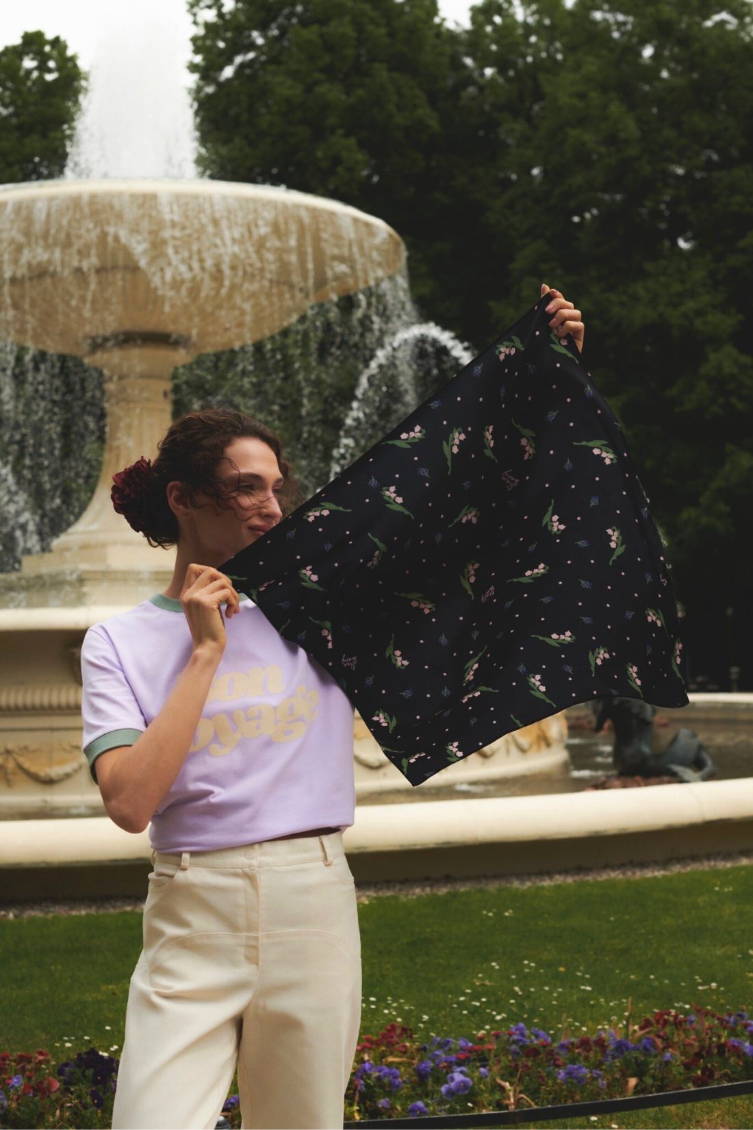 APASZKA PROVANCE CZARNA PRINT