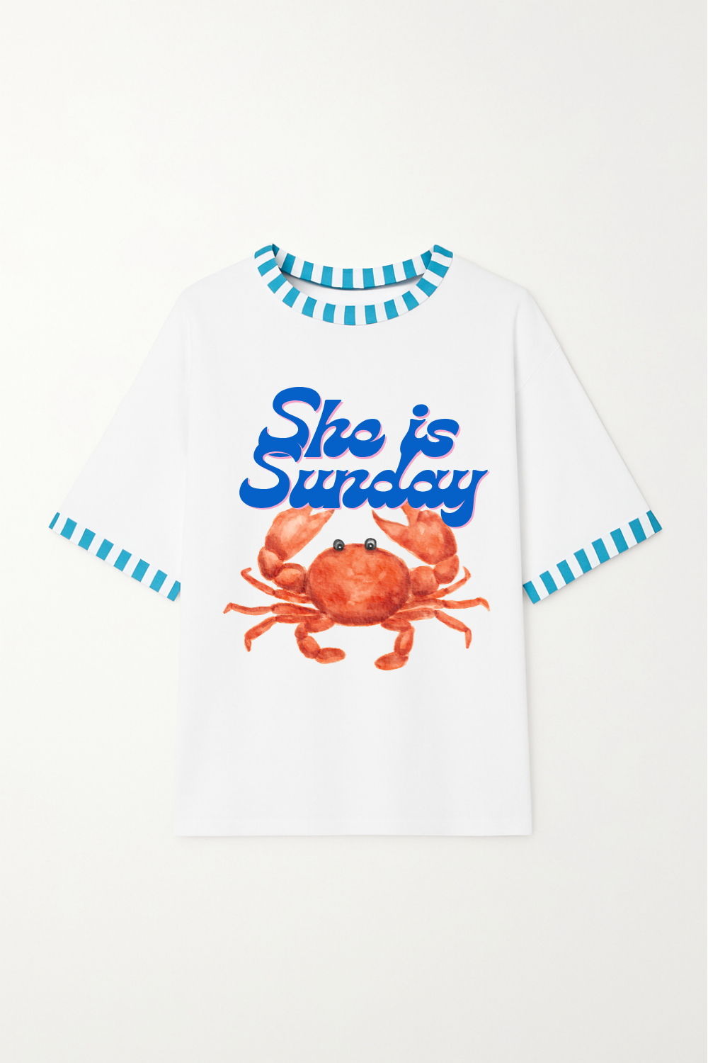T-SHIRT CRAB BIAŁY - MEN