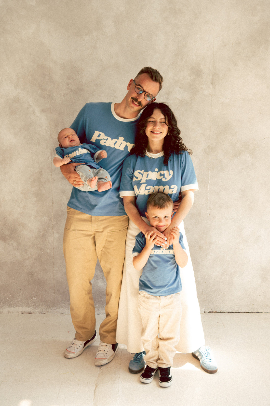 T-SHIRT PADRE NIEBIESKI - MEN