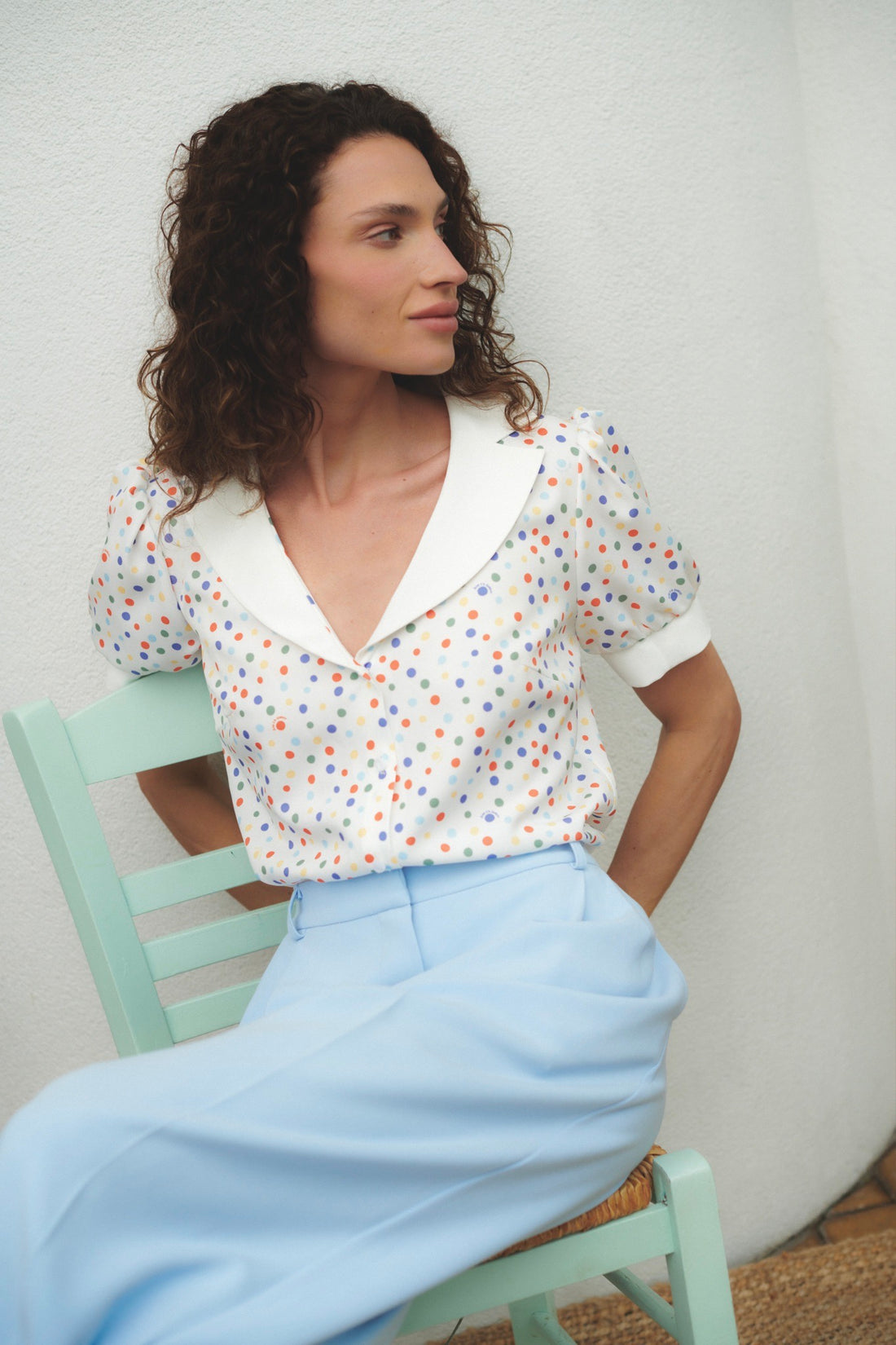 KOSZULA EVELYN W KROPKI