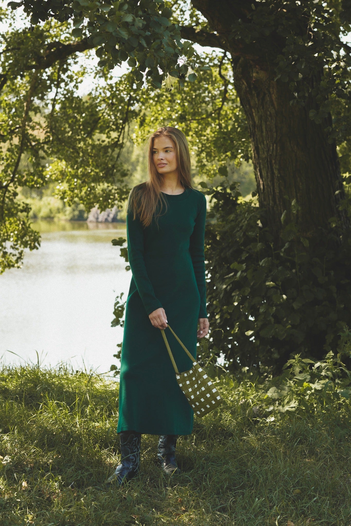 SUKIENKA BROOKE ZIELONA
