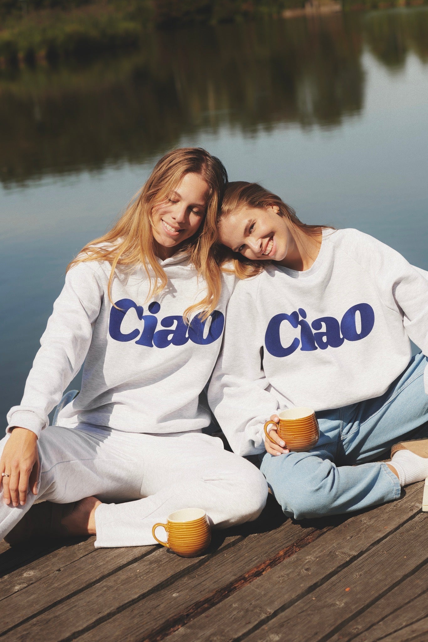 BLUZA Z KAPTUREM CIAO SZARY MELANGE