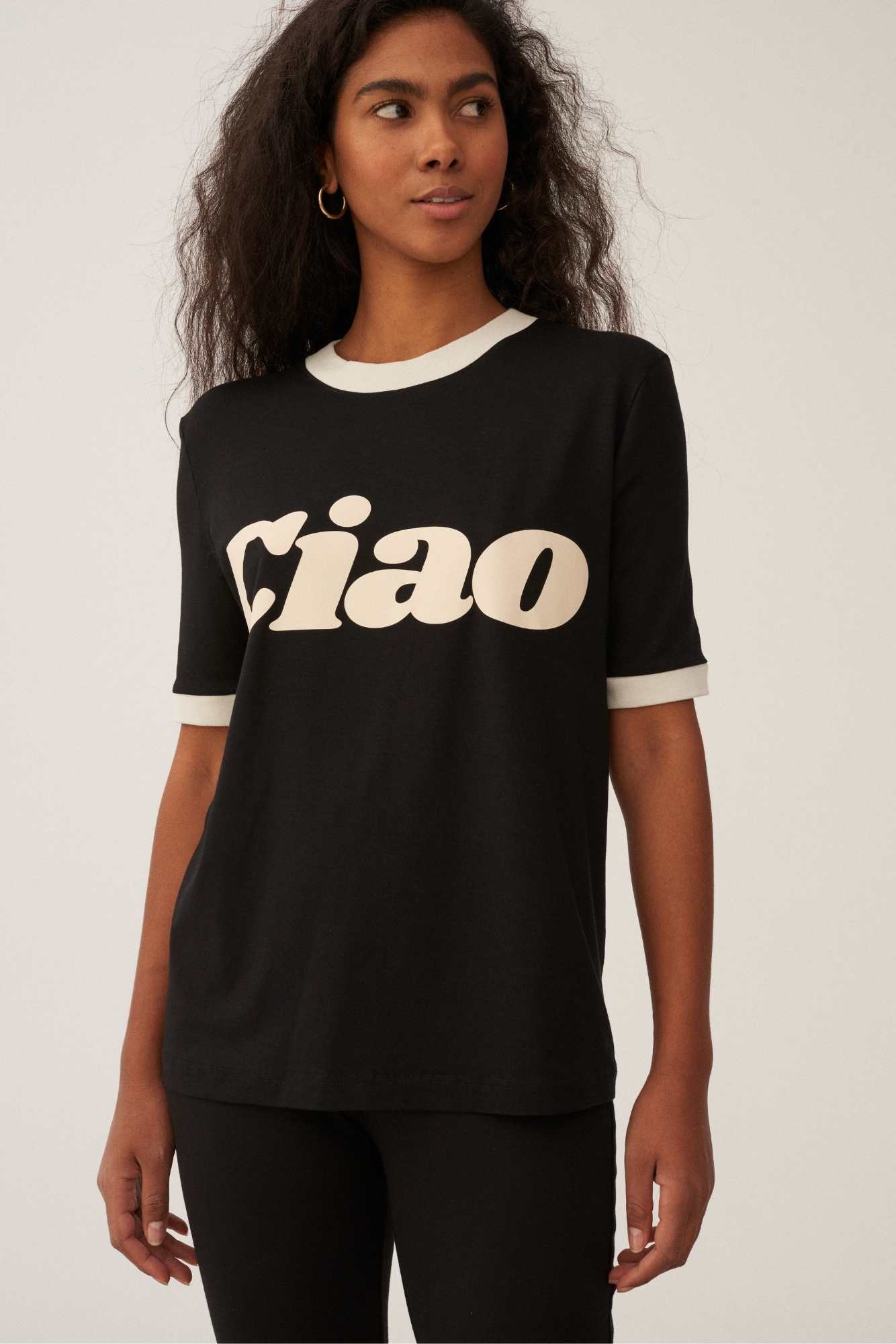 T-SHIRT CIAO BLACK