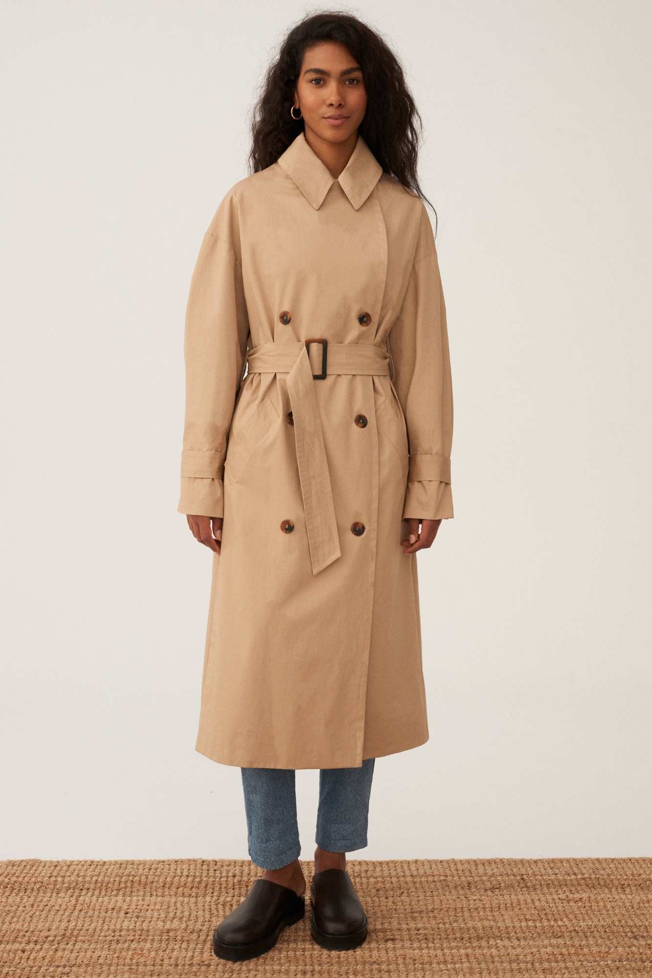 FRENCH TRENCH KAMELOWY WODOODPORNY