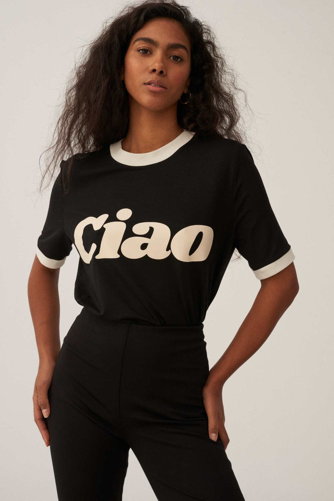 T-SHIRT CIAO BLACK